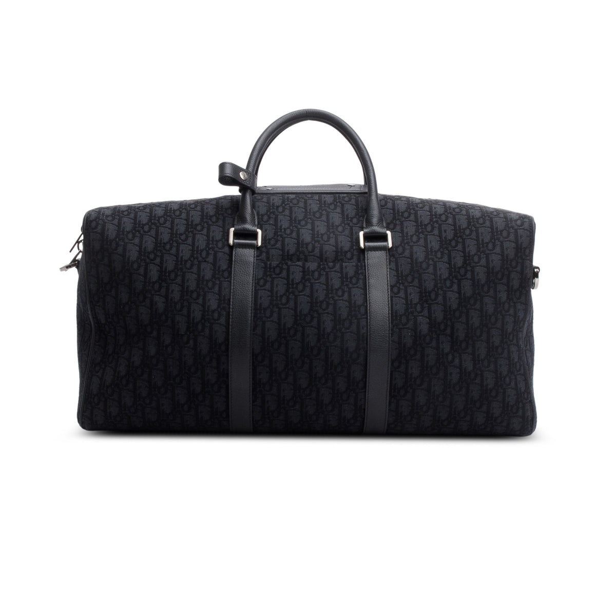 Christian Dior 2022 Black Oblique Lingot 50 Duffel Bag w/ Authenticity Card