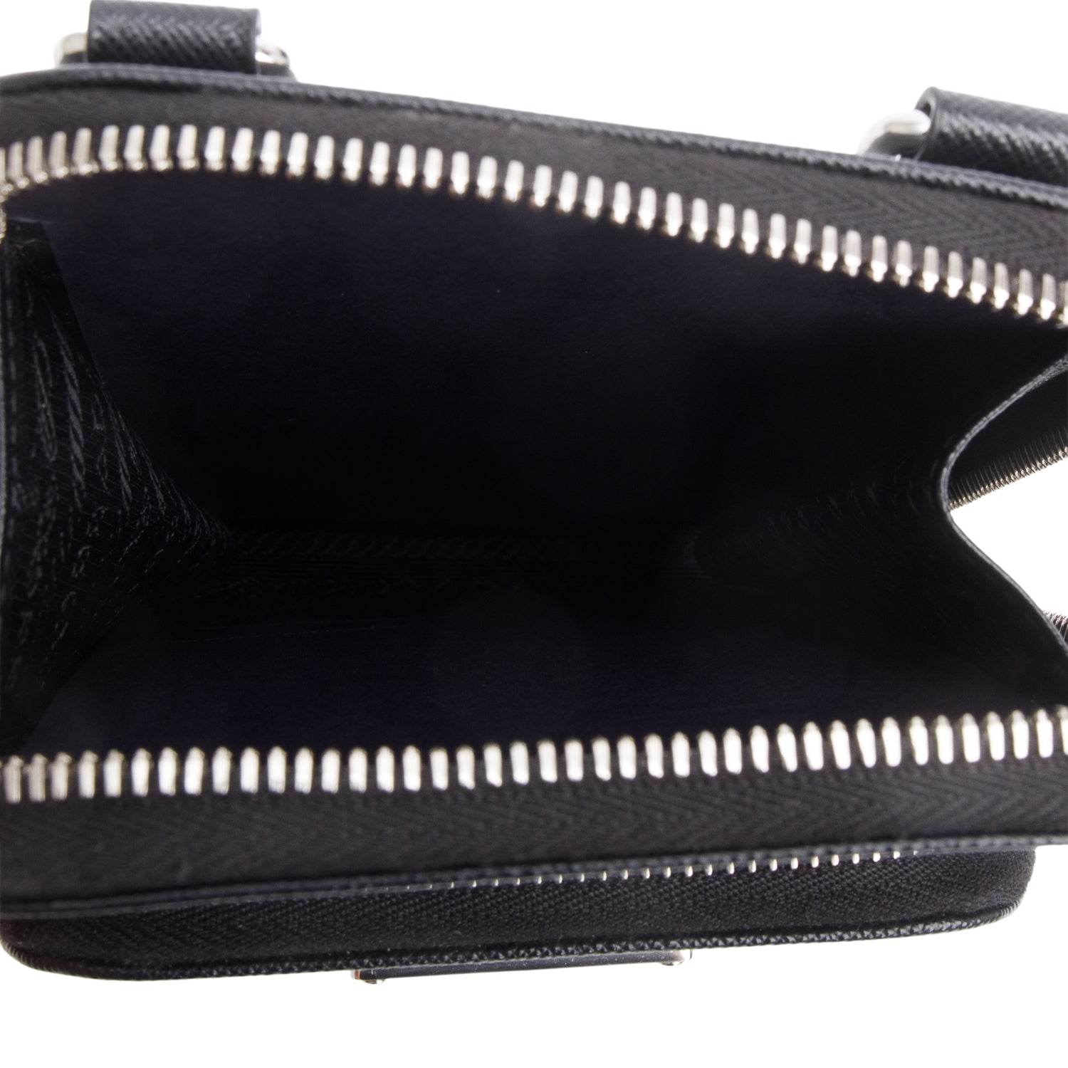 Prada Black Saffiano Leather Smartphone Case Crossbody Bag w/ Box & Strap