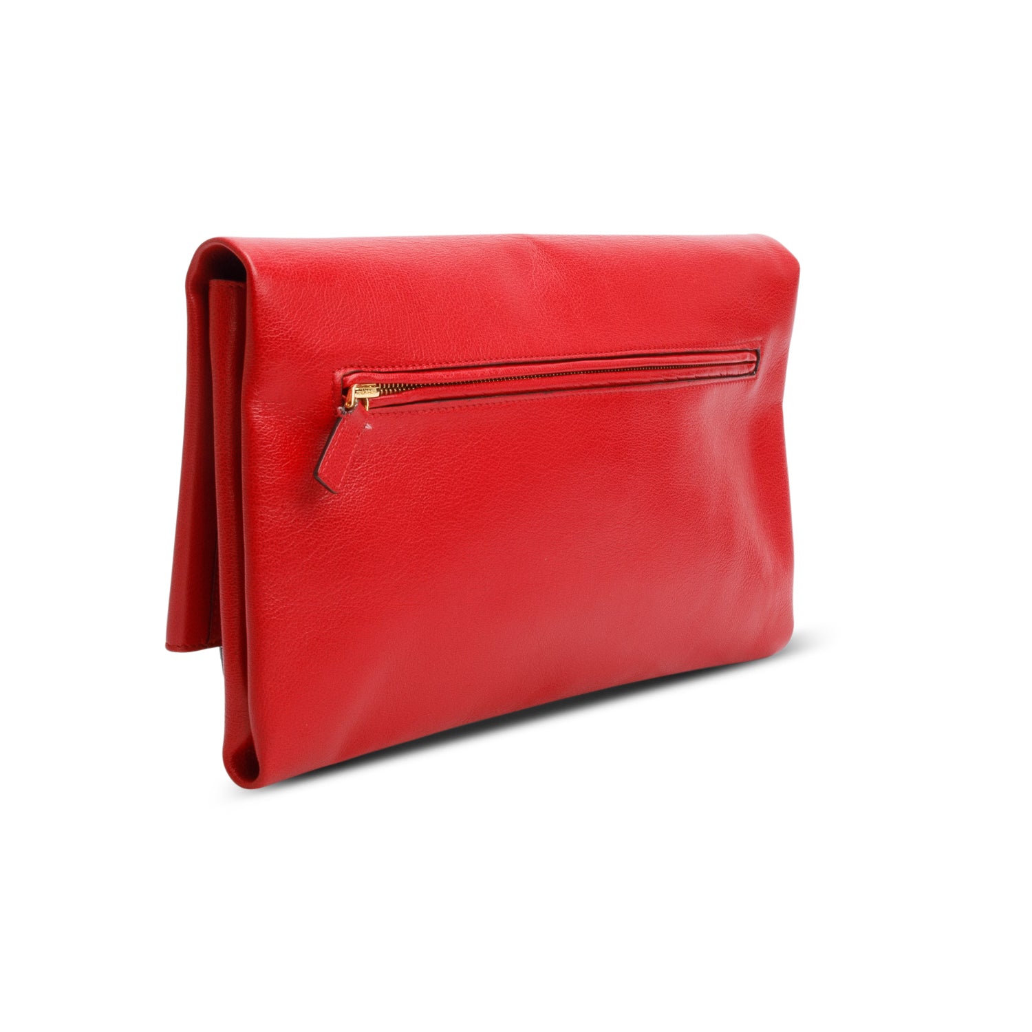 Tom Ford Red Leather Natalia Convertible Clutch