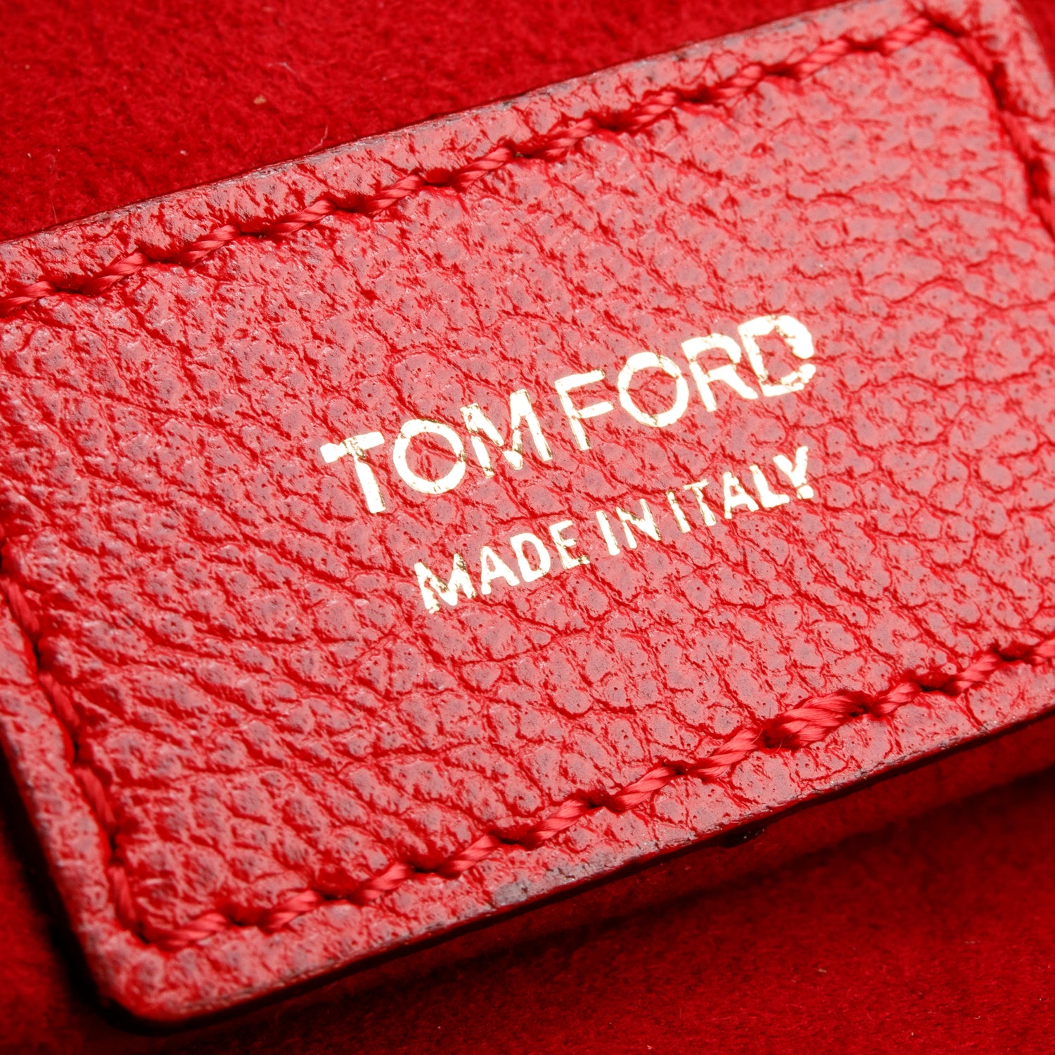 Tom Ford Red Leather Natalia Convertible Clutch