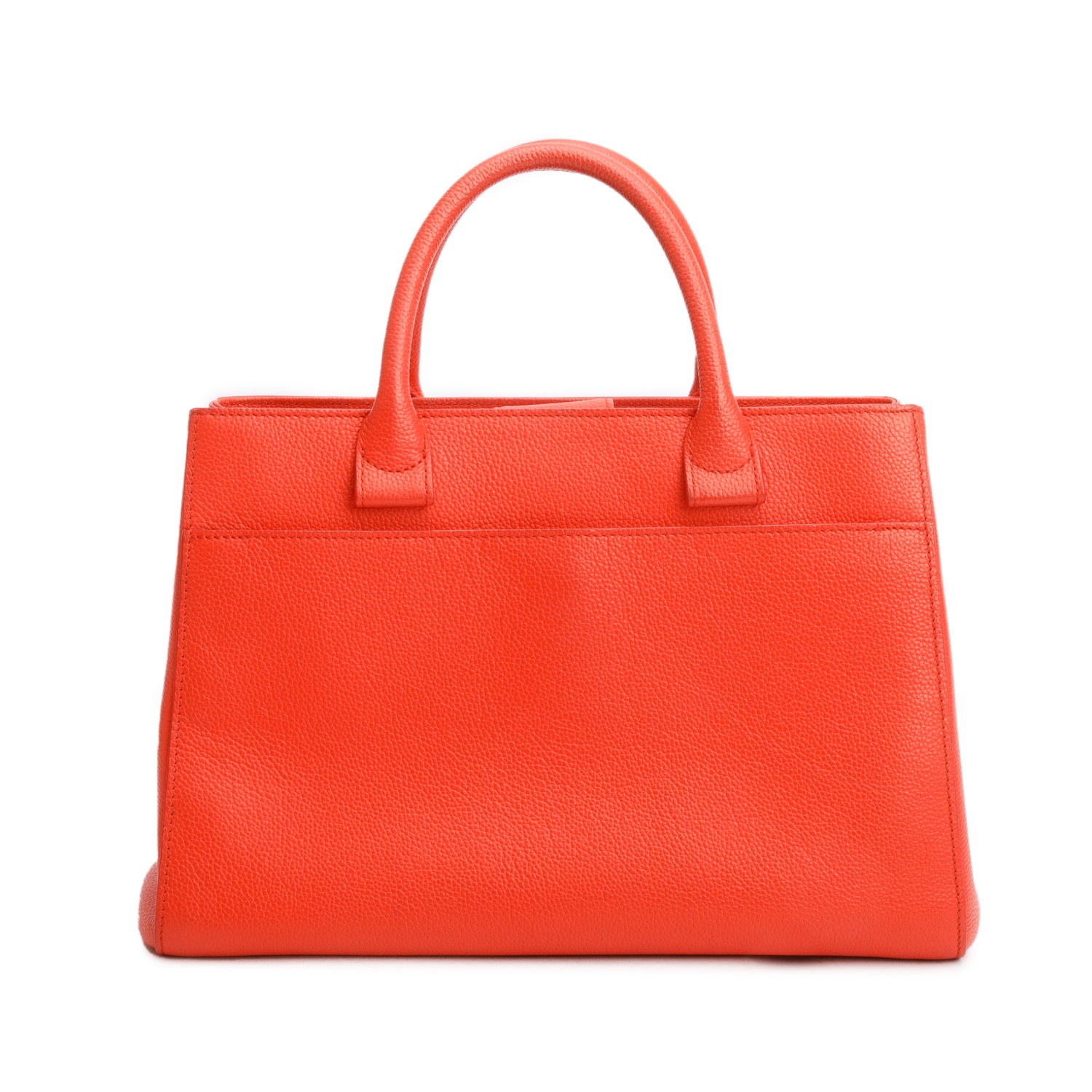 Chanel Red Grained Calfskin Small Neo Executive Shopper Tote w/ Strap