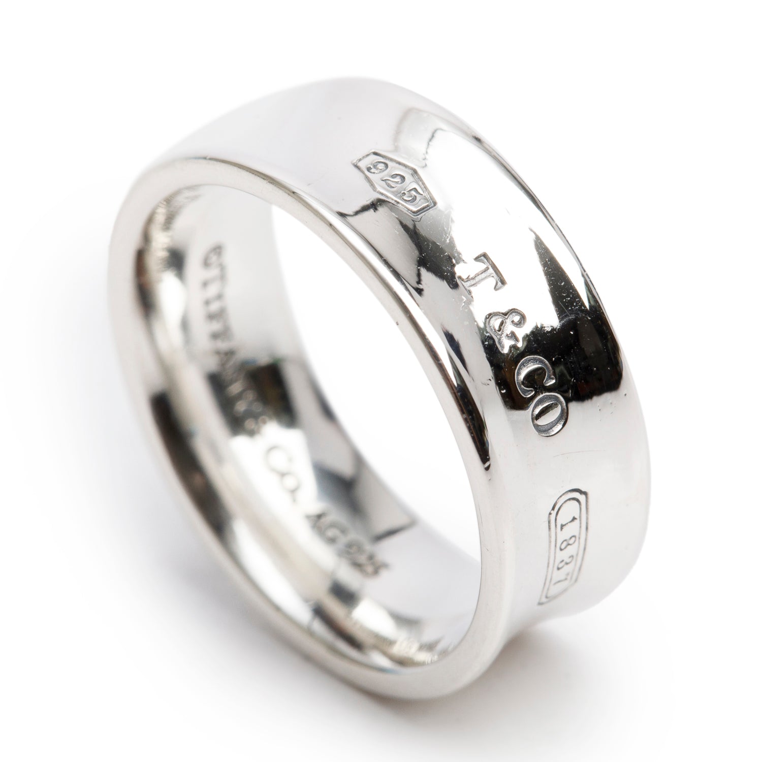 Tiffany & Co. Sterling Silver 1837 Ring, Size 6