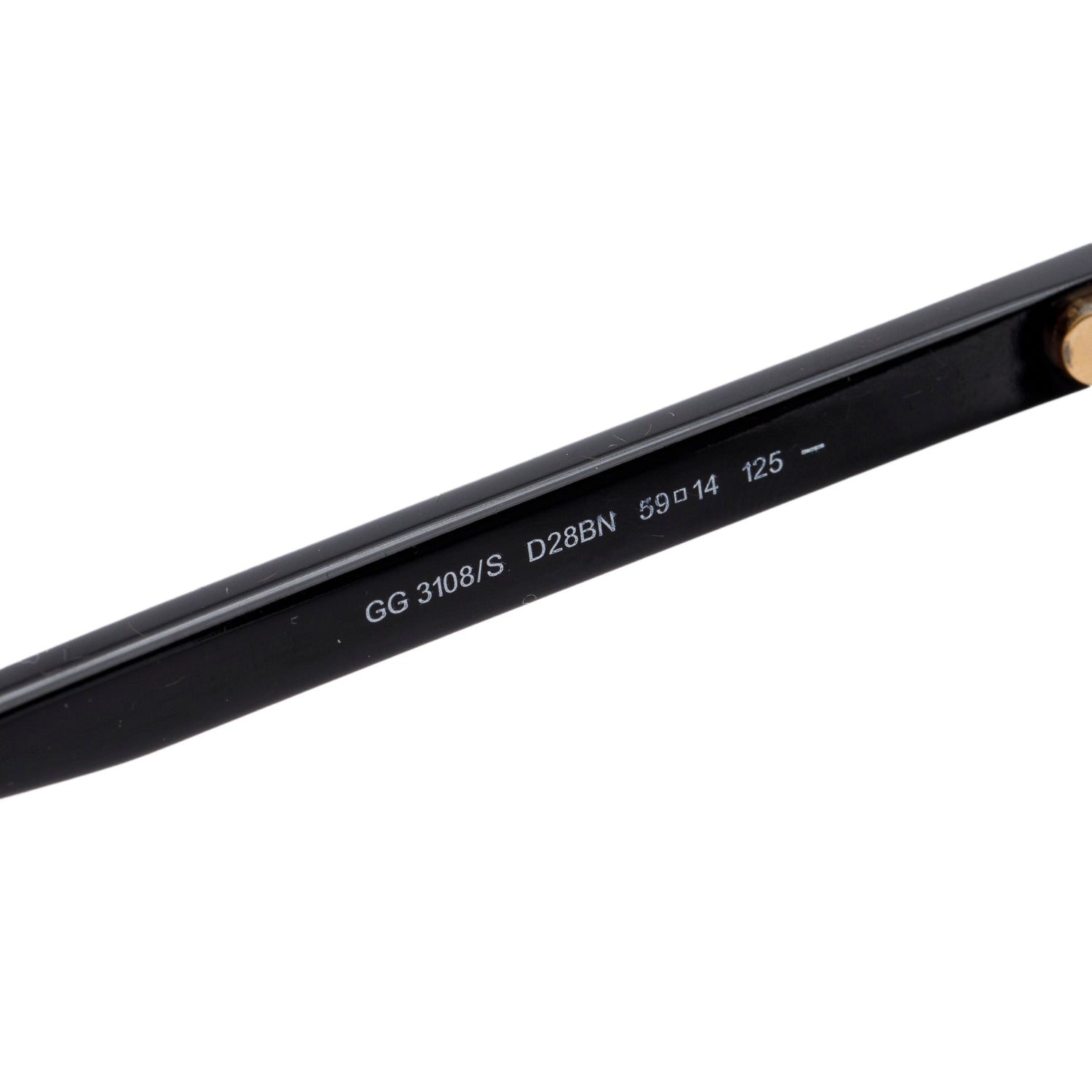 Gucci GG3108/S Black Acetate Web Interlocking G Logo Oversize Sunglasses w/ Case