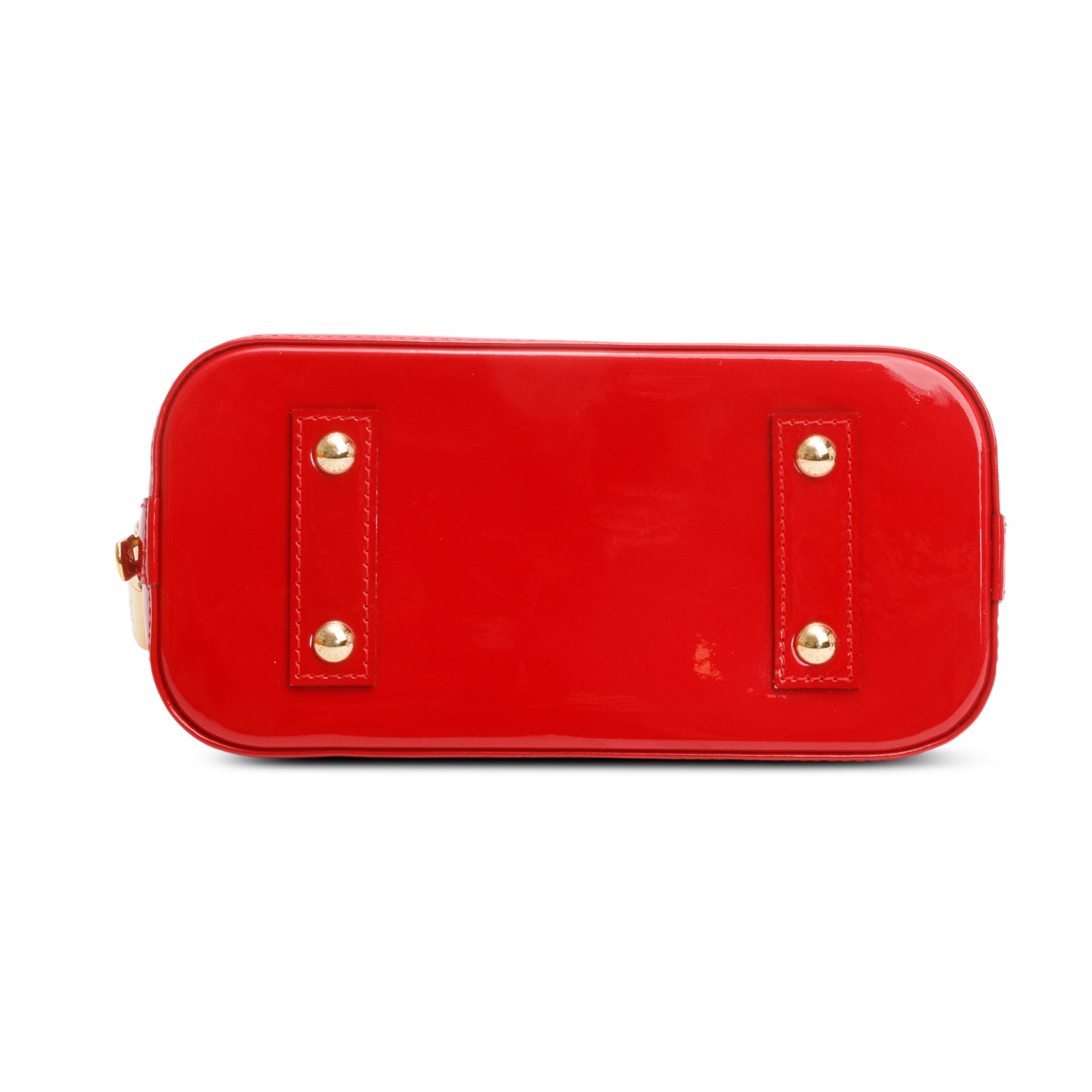 Louis Vuitton Red Monogram Vernis Leather Alma BB w/ Box & Strap