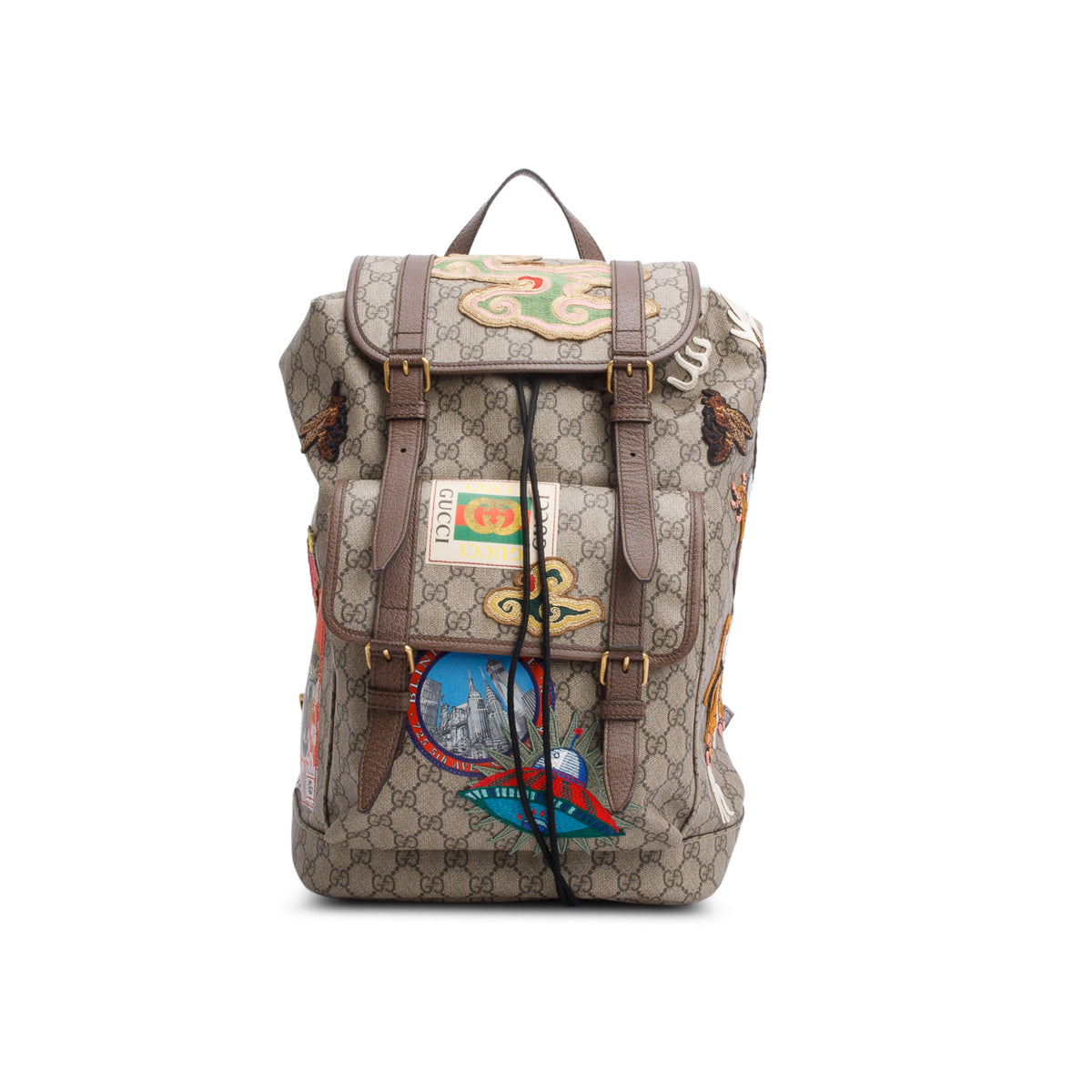 コレクション NOVELTY Gucci Backpack(sale only today) Gucci GG Supreme Applique Soft Courrier Backpack – OLIVER'S