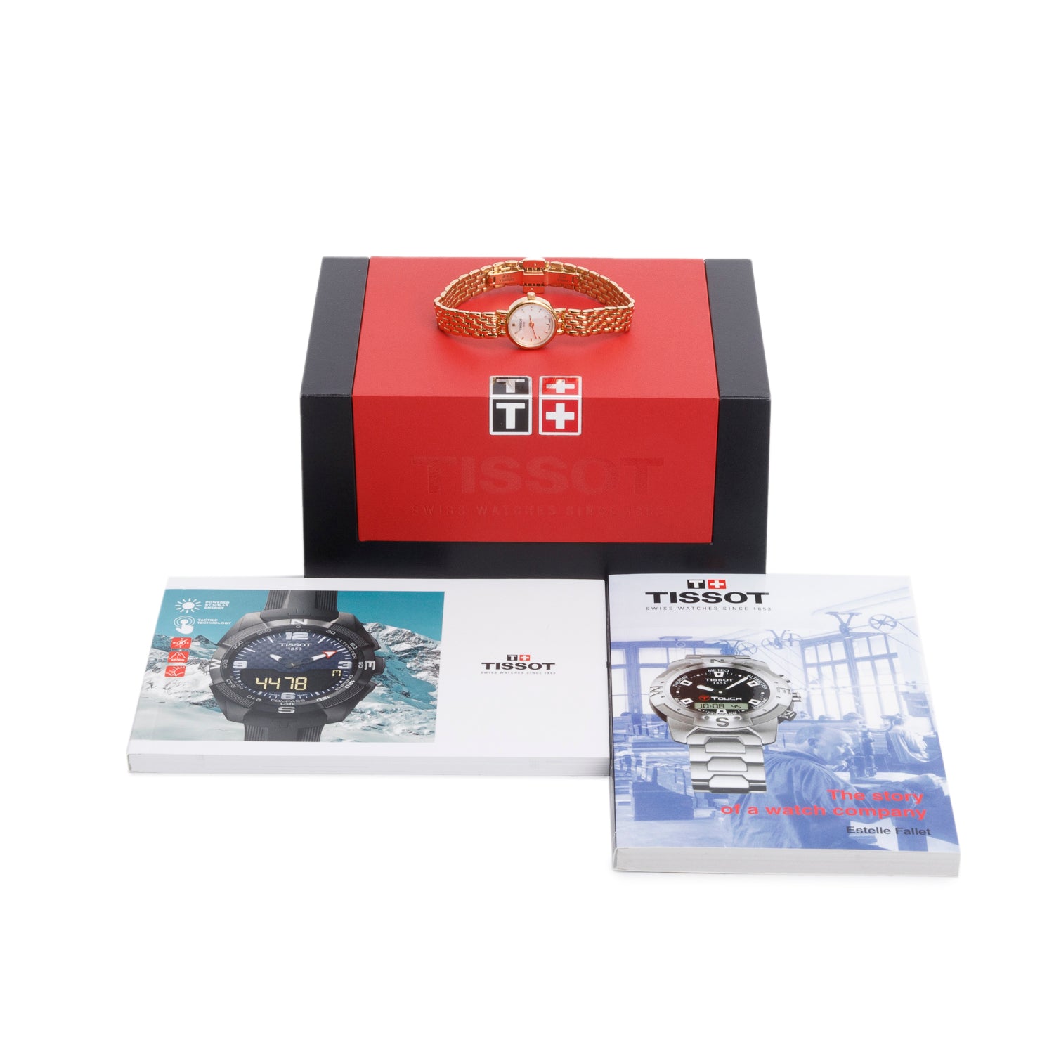 Tissot Gold-Plated Stainless Steel Lovely 19.5 MM Quartz Watch Mother of Pearl Dial w/ Box