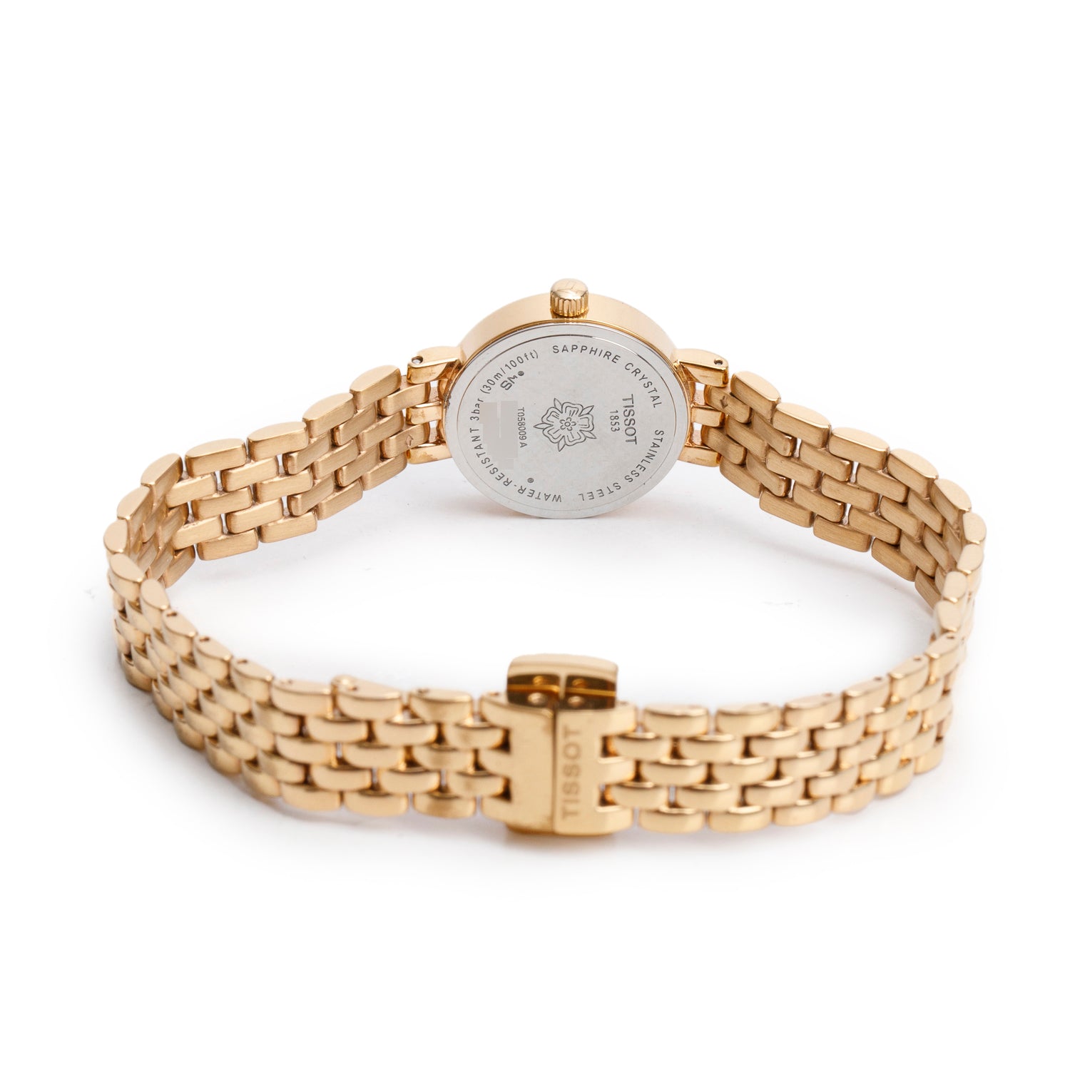 Tissot Gold-Plated Stainless Steel Lovely 19.5 MM Quartz Watch Mother of Pearl Dial w/ Box