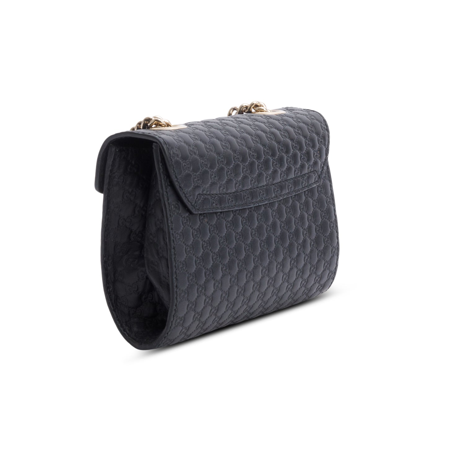 Gucci Black Microguccissima Mini Emily Horsebit Bag