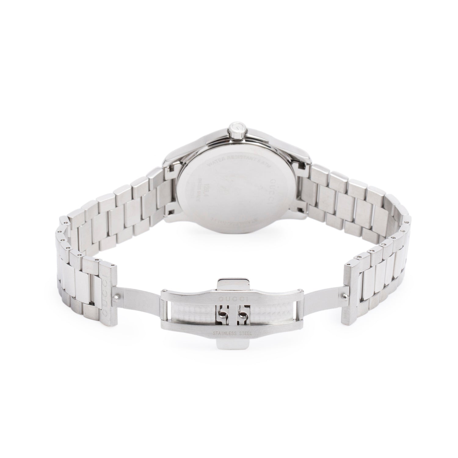 Gucci Stainless Steel G-Timeless 38 MM Quartz Watch Black Diamond Dial