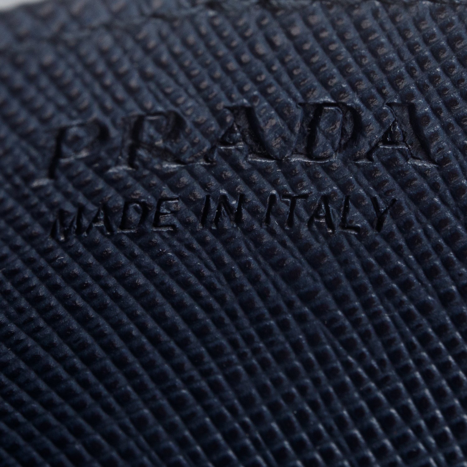 Prada Blue Saffiano Leather Card Holder w/ Box & Authenticity Card