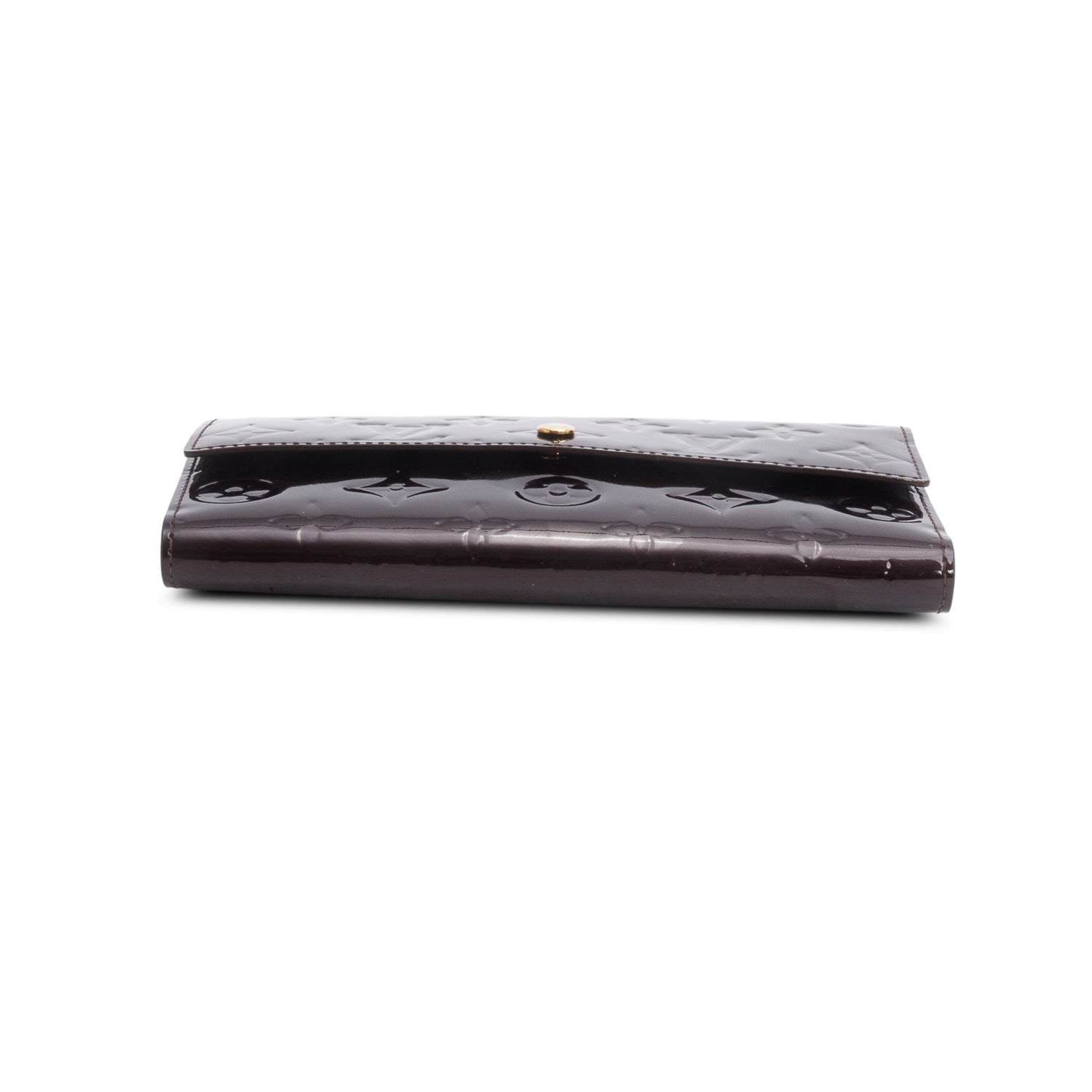 Louis Vuitton Burgundy Monogram Vernis Sarah Wallet