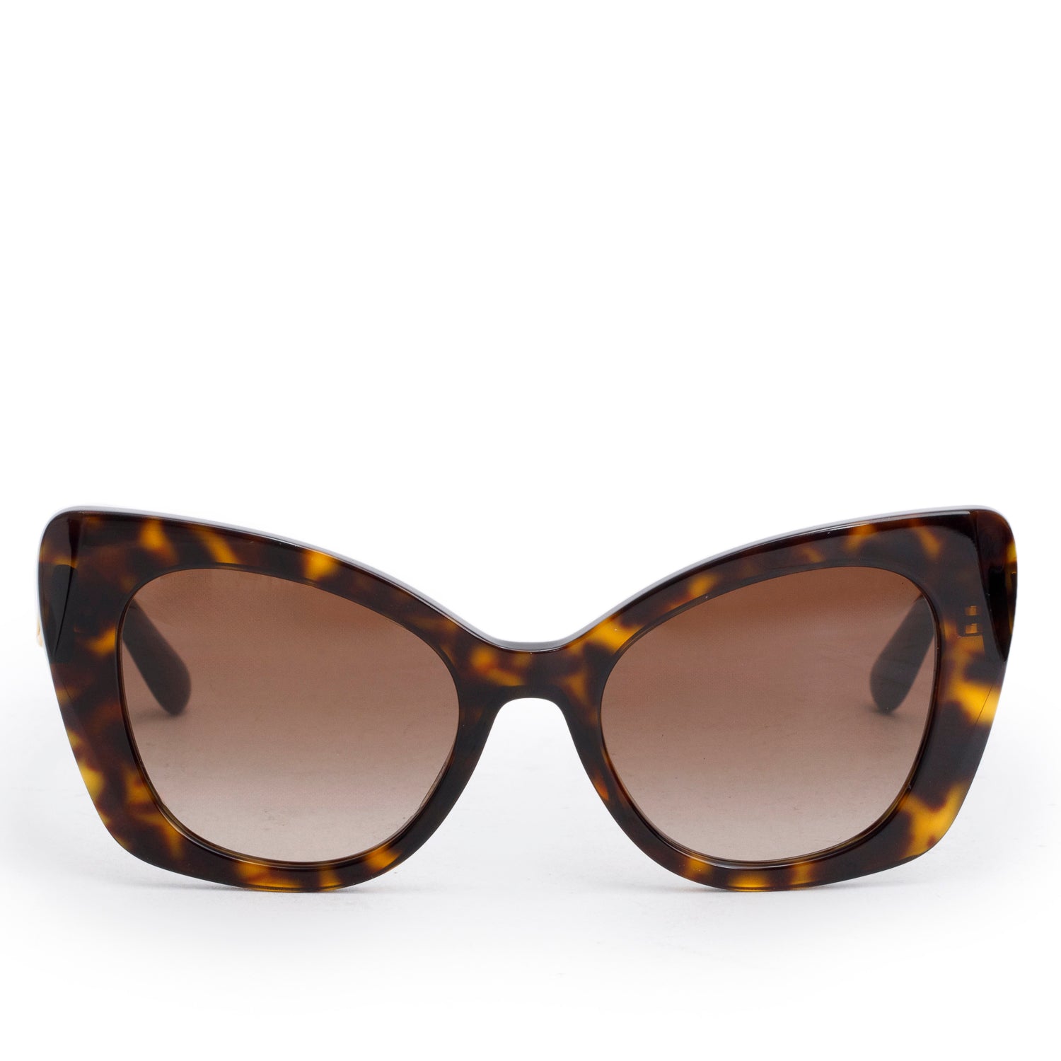 Dolce & Gabbana DG 4405 Brown Havana Acetate Crossed Sunglasses