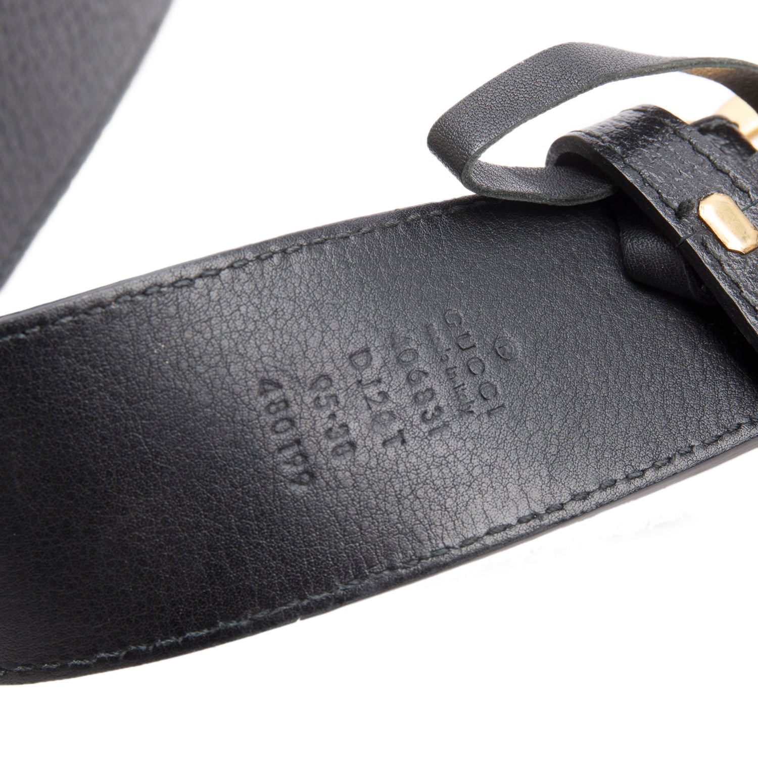 Gucci GG Marmont Black Wide Leather Belt 95 38