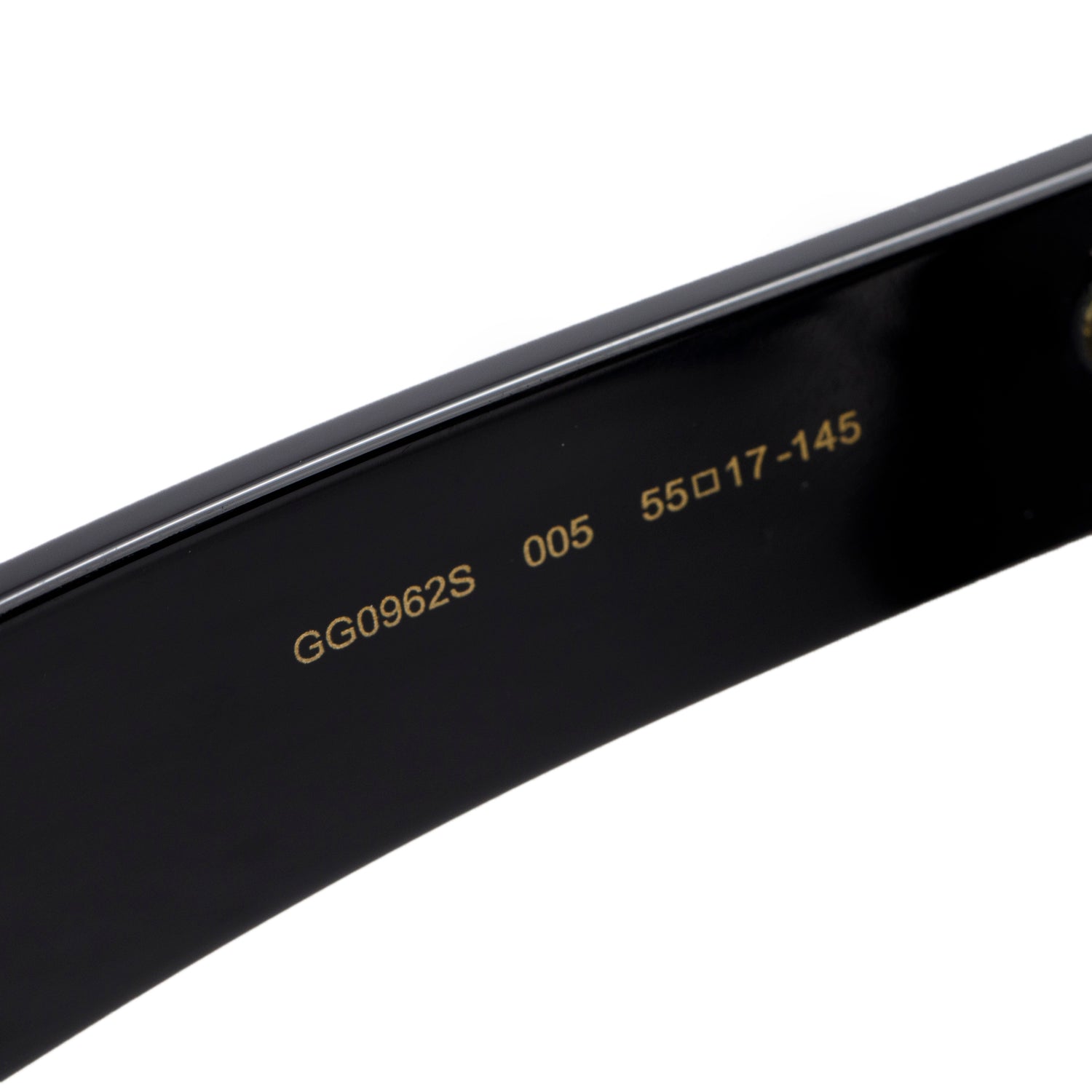 Gucci GG0962S Black Acetate Square Frame Sunglasses w/ Case