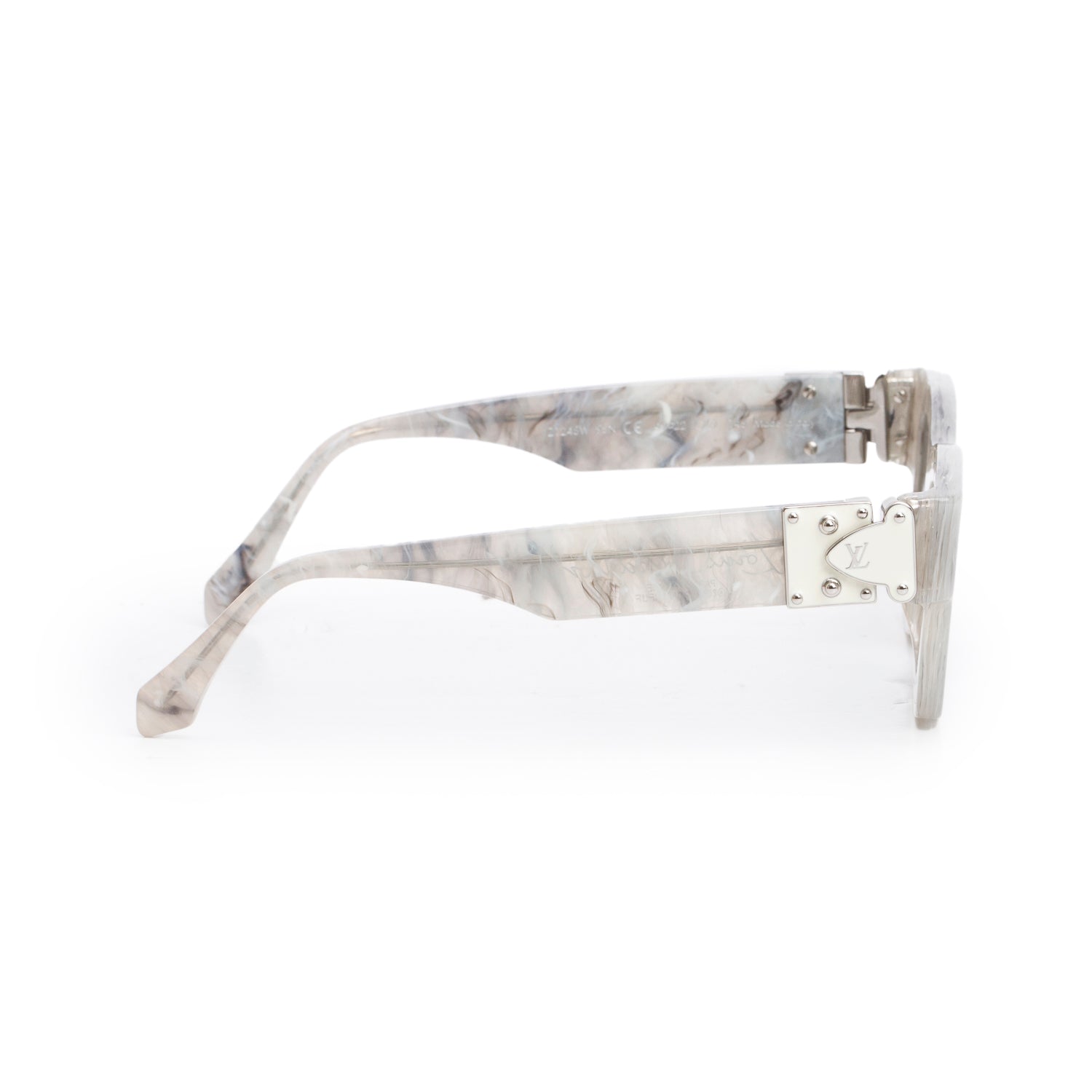 Louis Vuitton Z1245W Marble Grey Acetate Charleston Square Sunglasses w/ Box & Case