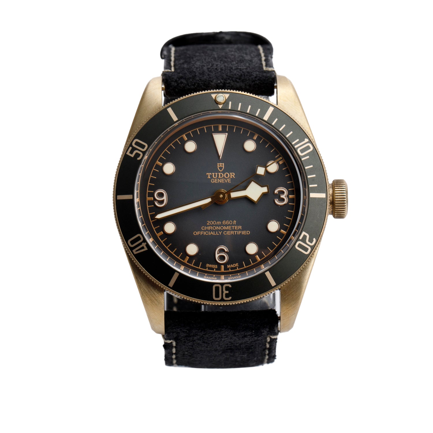 Tudor 2024 Bronze Black Bay 43 MM Automatic Watch 79250BA w/ Box, Papers & Extra Strap