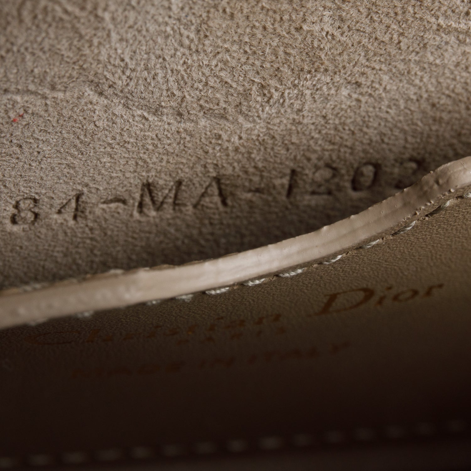 Christian Dior 2022 Taupe Box Calfskin East-West Bobby Bag w/ Authenticity Card