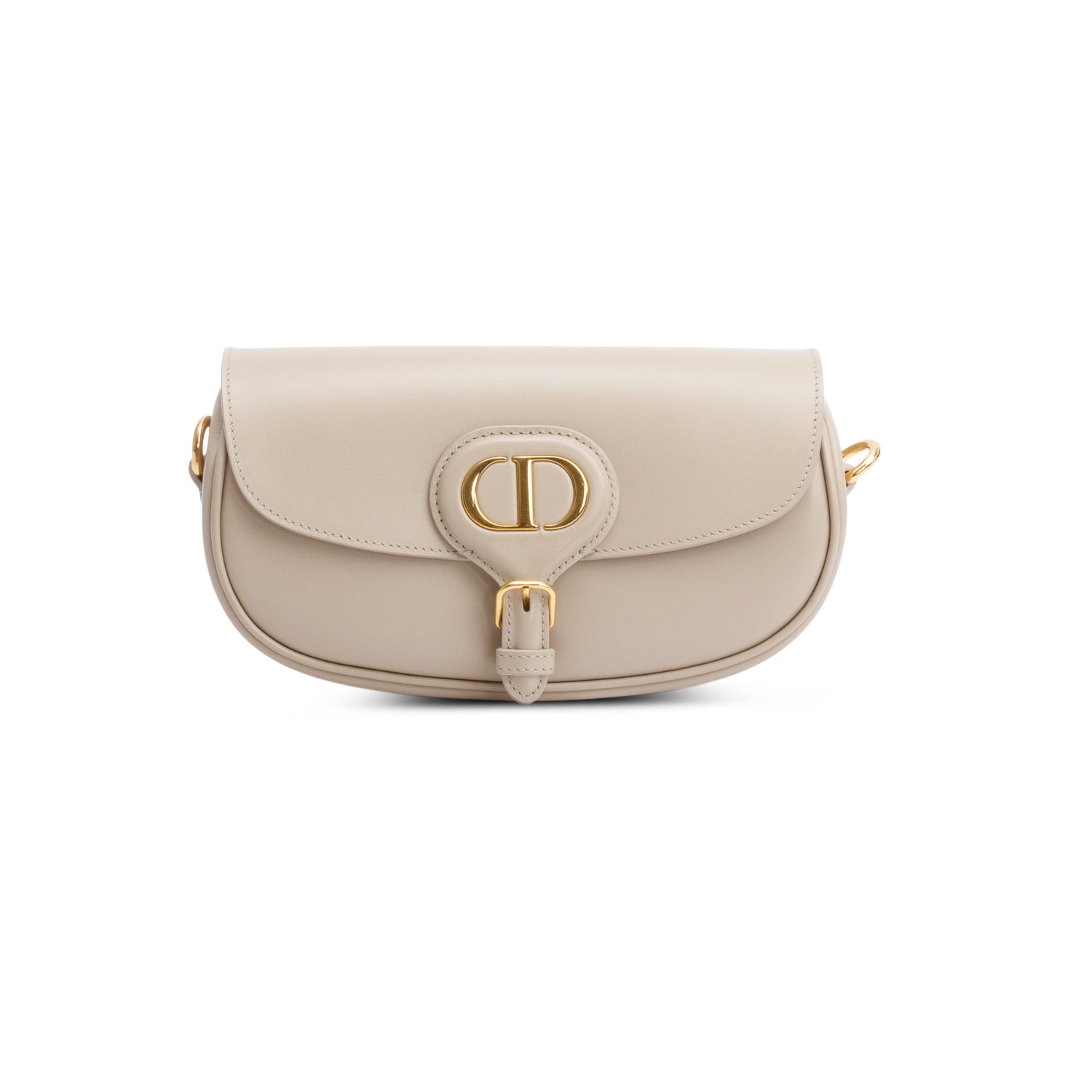 Christian Dior 2022 Taupe Box Calfskin East-West Bobby Bag w/ Authenticity Card