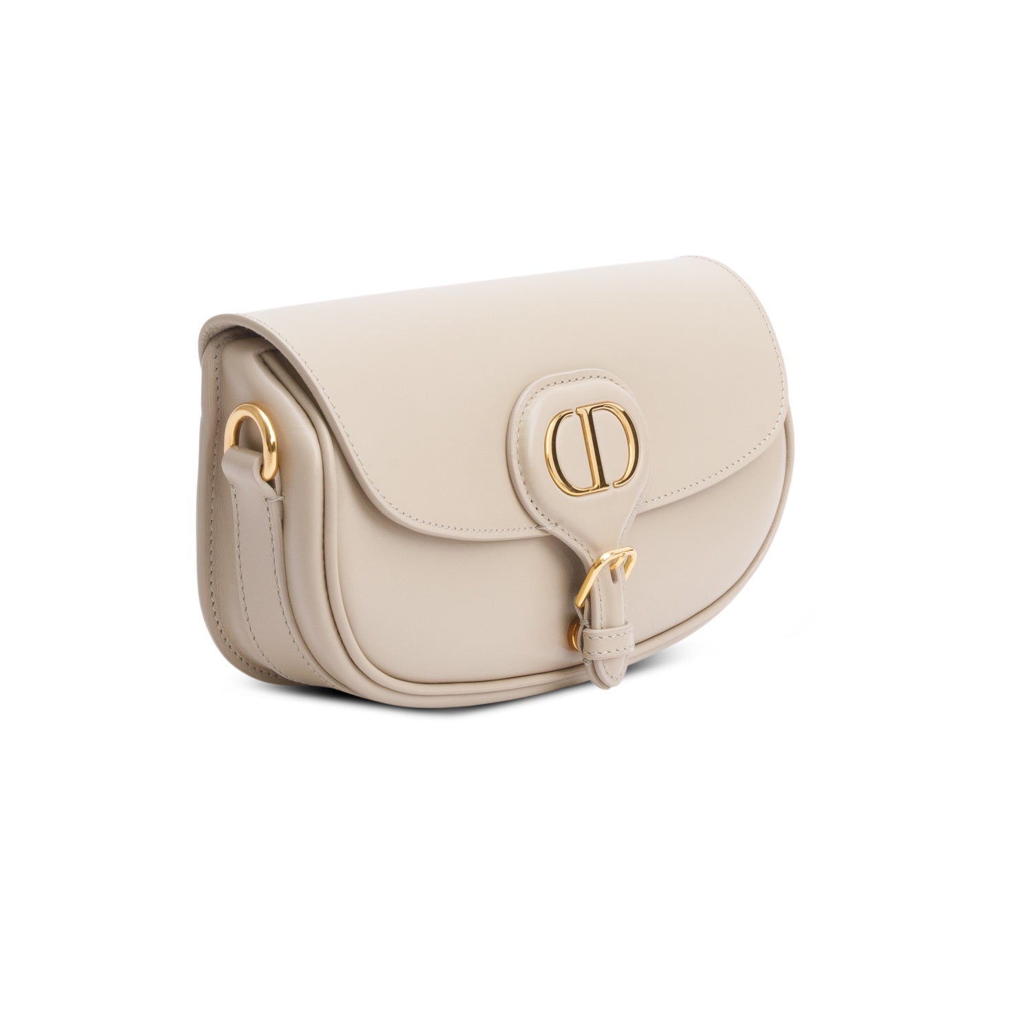 Christian Dior 2022 Taupe Box Calfskin East-West Bobby Bag w/ Authenticity Card