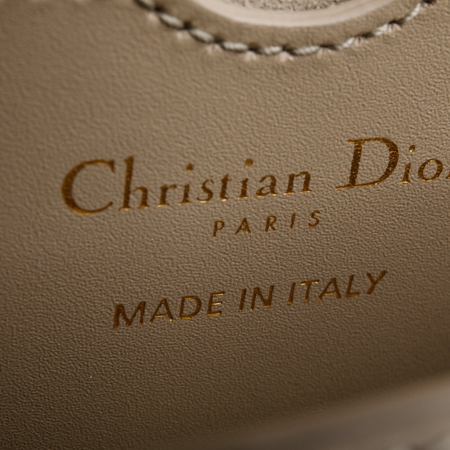 Christian Dior 2022 Taupe Box Calfskin East-West Bobby Bag w/ Authenticity Card