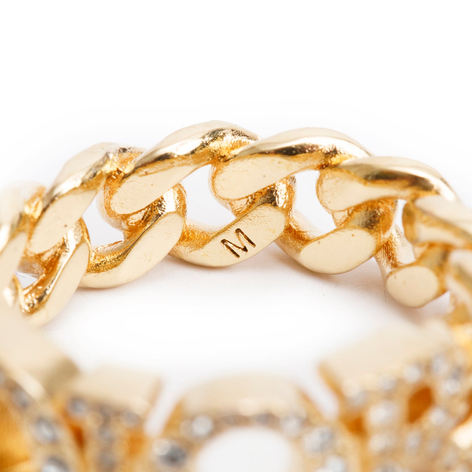 Christian Dior Gold Plated Crystal Dio(r)evolution Ring, Size 6