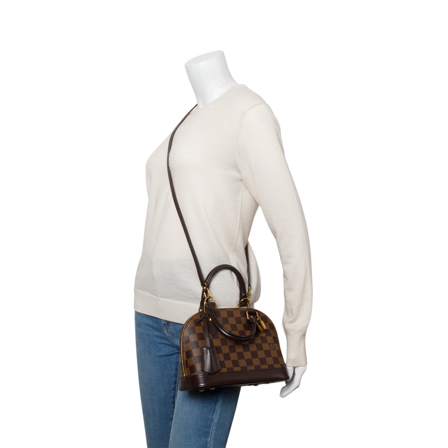Louis Vuitton 2020 Damier Ebene Alma BB w/ Strap