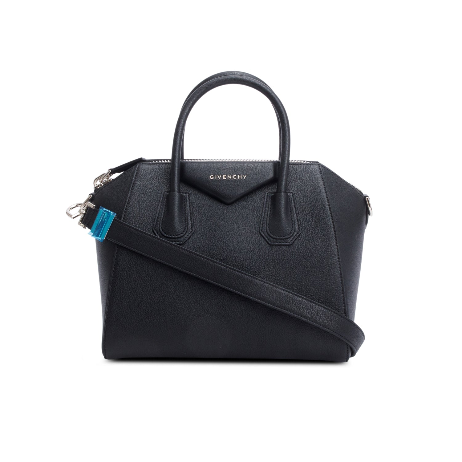 Givenchy Black Grained Leather Small Antigona Satchel