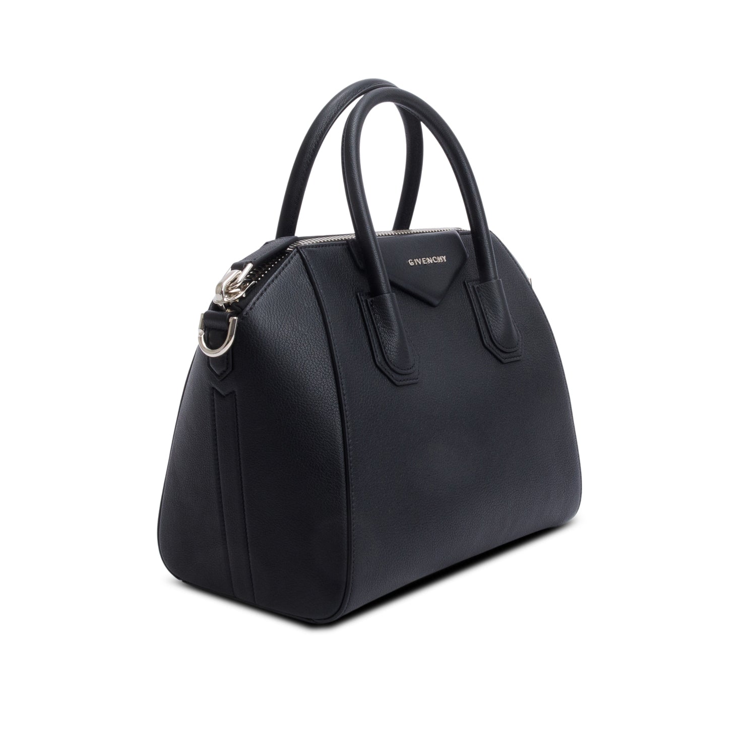 Givenchy Black Grained Leather Small Antigona Satchel