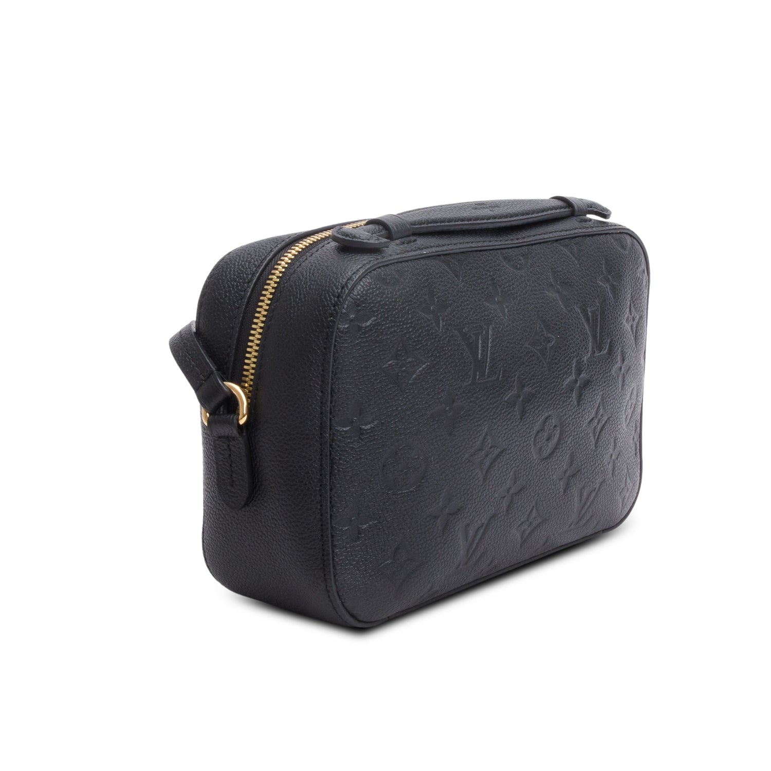 Louis Vuitton Black Monogram Empreinte Leather Saintonge Bag w/ Receipt