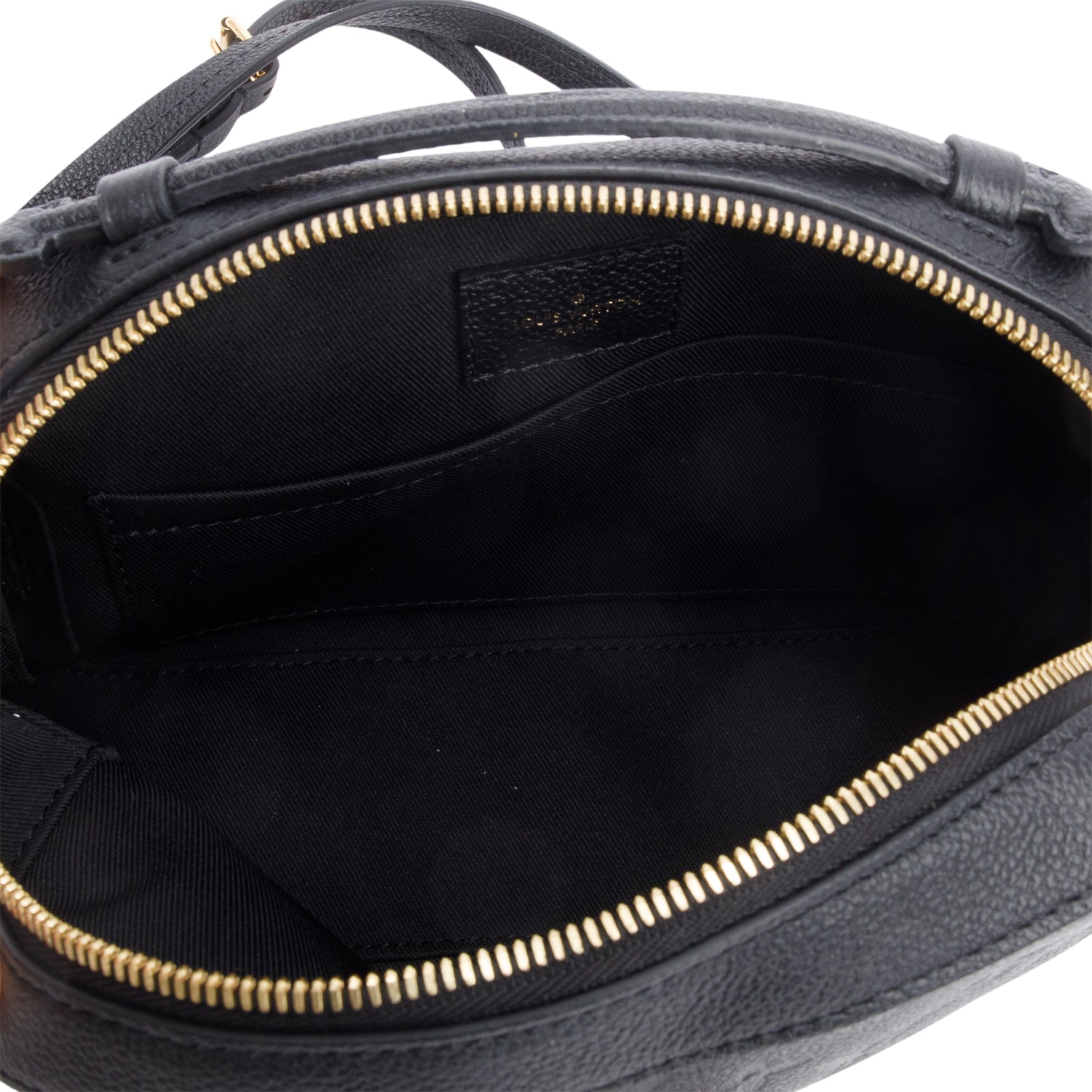 Louis Vuitton Black Monogram Empreinte Leather Saintonge Bag w/ Receipt