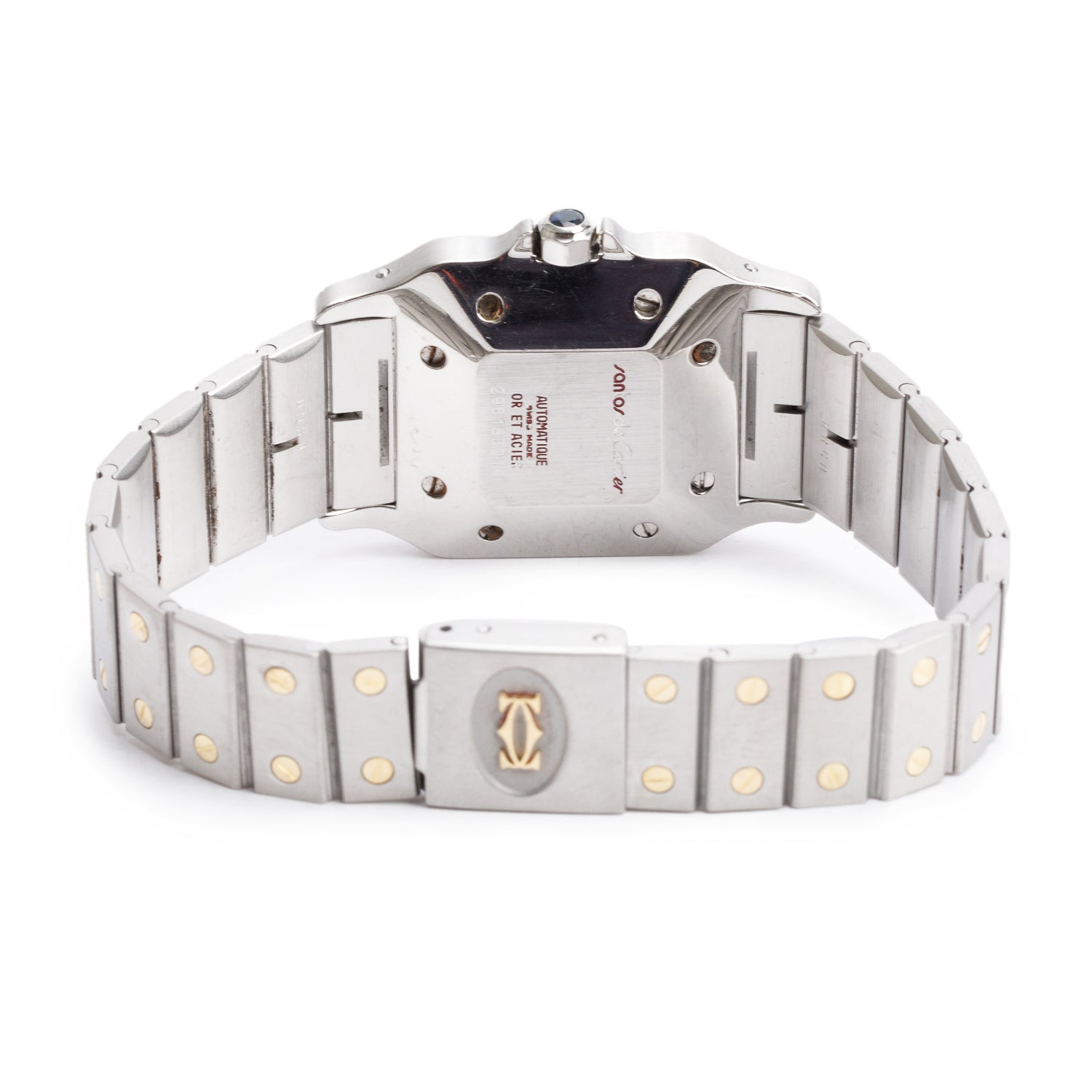 Cartier Stainless Steel & 18k Yellow Gold Santos De Cartier Galbee Automatic Watch, Medium Model 2961