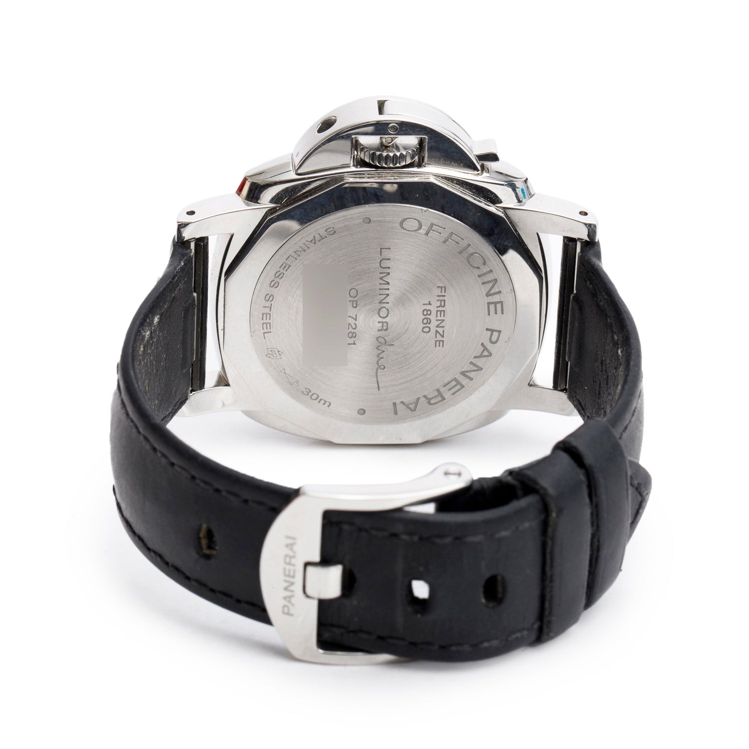 Panerai Stainless Steel Luminor Due 38 MM Automatic Watch Grey Dial PAM00755 w/ Box & Papers