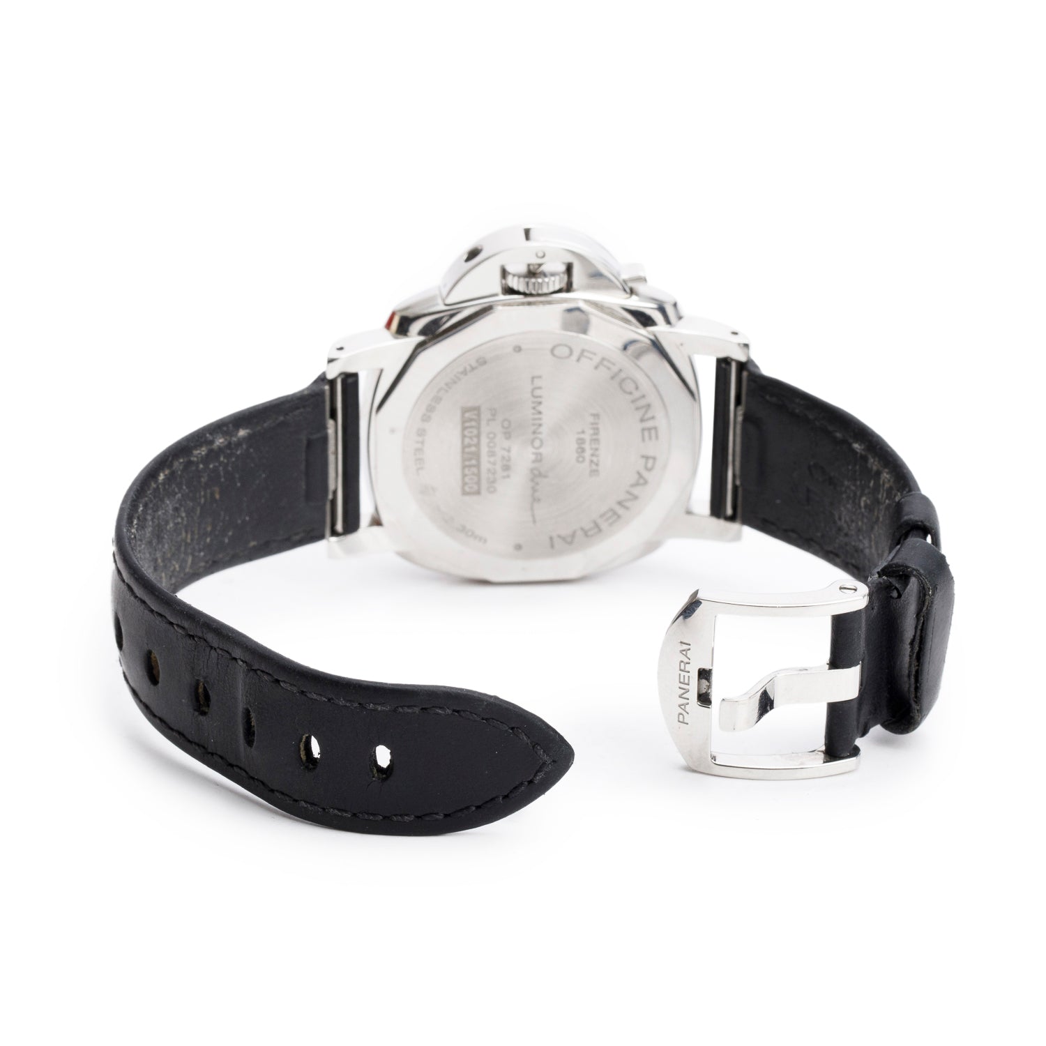 Panerai Stainless Steel Luminor Due 38 MM Automatic Watch Grey Dial PAM00755 w/ Box & Papers