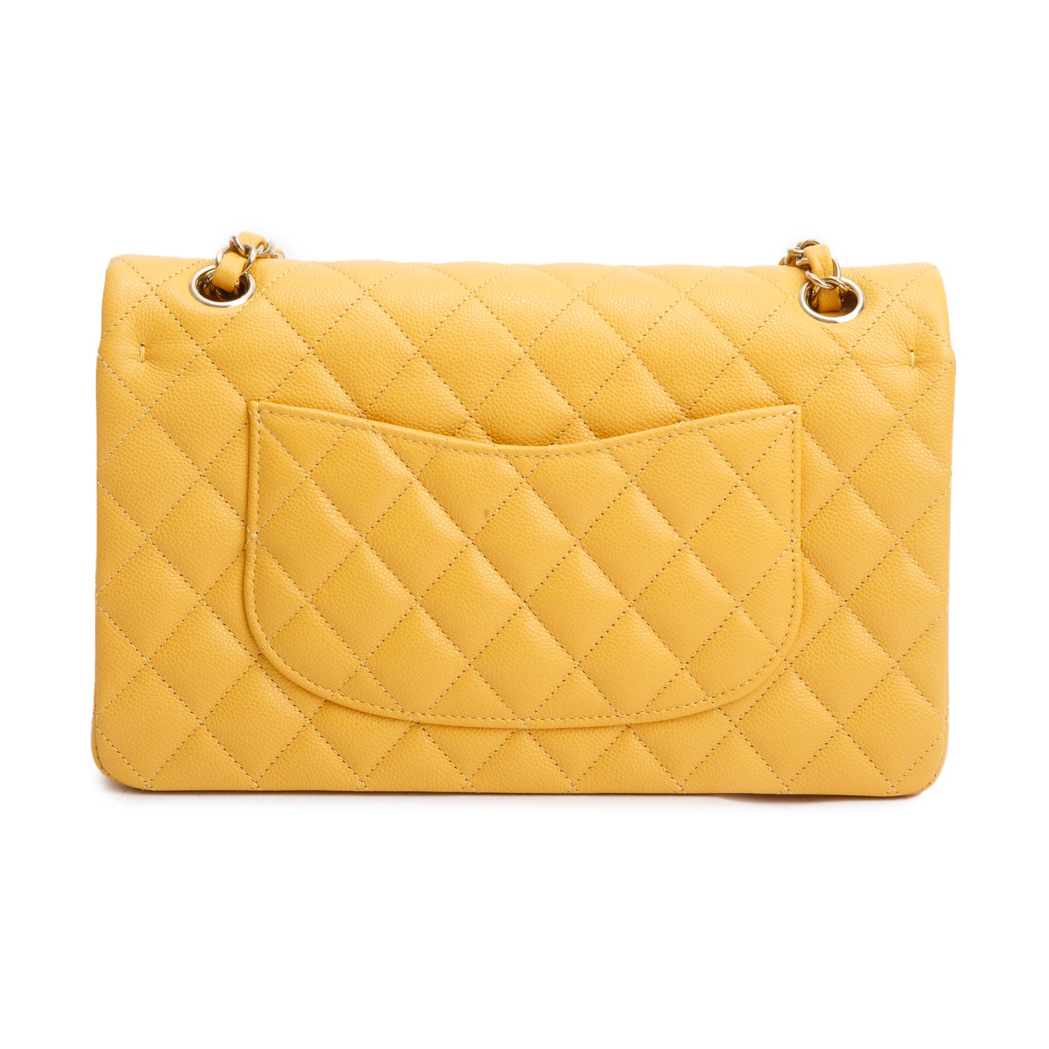 Chanel 2023 Quilted Caviar Leather Classic Medium Double Flap Bag w/ Box