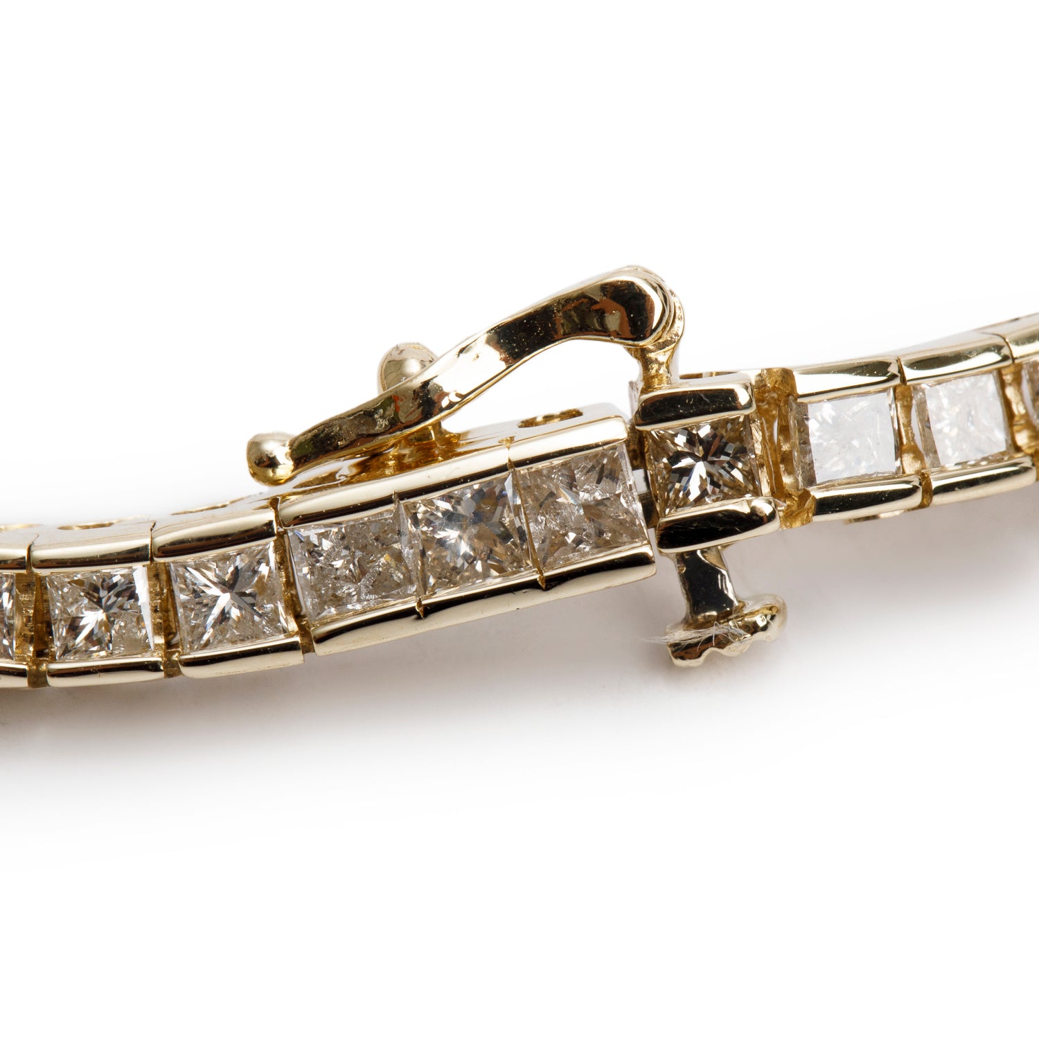 14k Yellow Gold 3.87 tcw. Diamond Tennis Bracelet