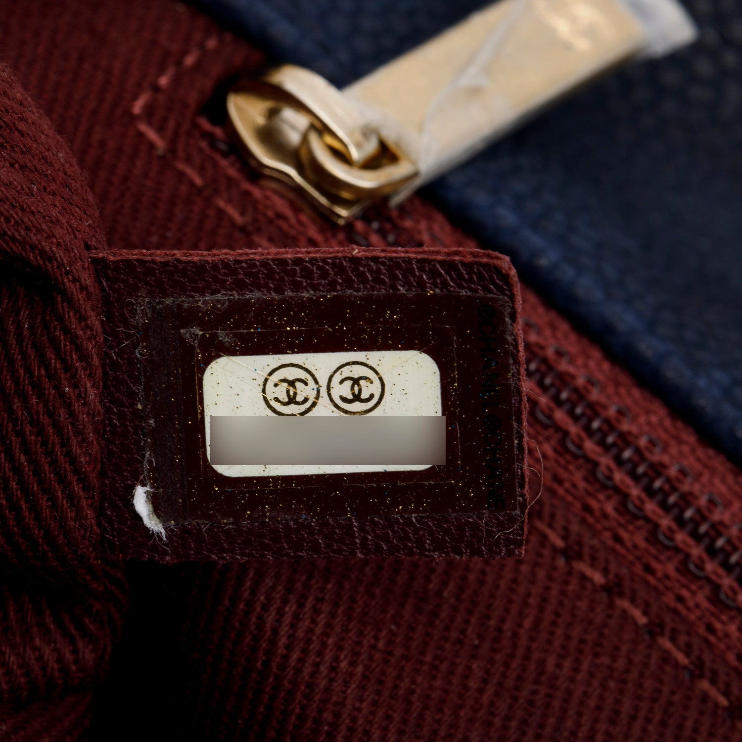 Chanel Navy Caviar Quilted Medium Globe Trotter Flap Bag