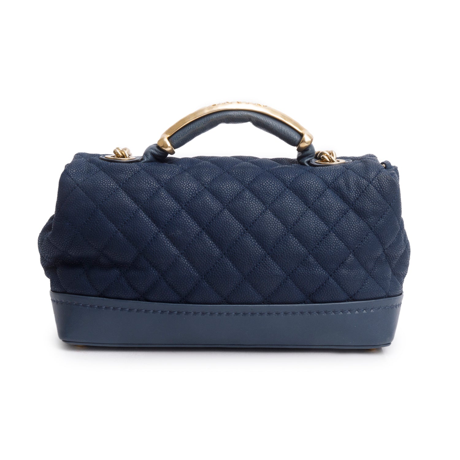Chanel Navy Caviar Quilted Medium Globe Trotter Flap Bag