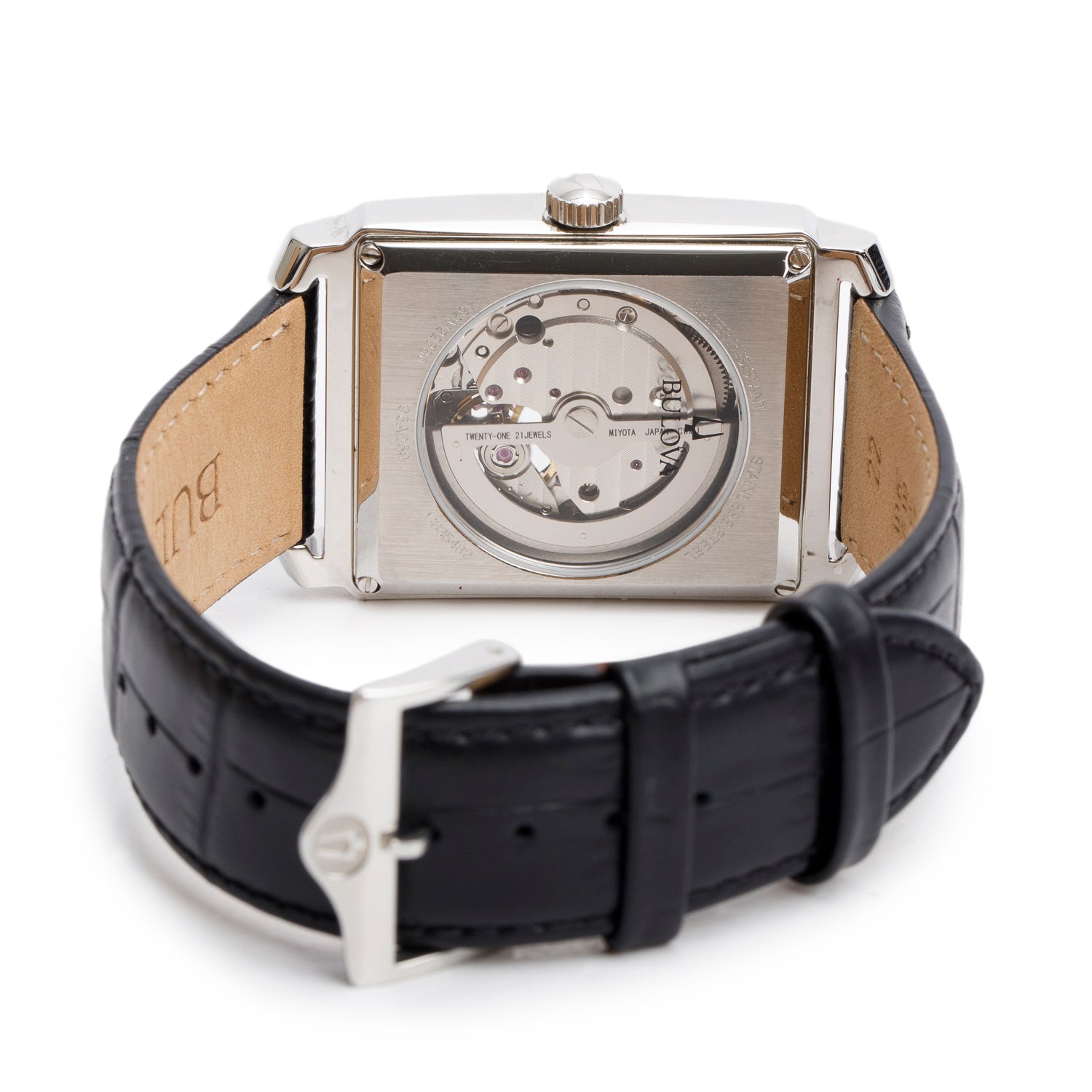 Bulova Stainless Steel Sutton Automatic Watch  w/ Box