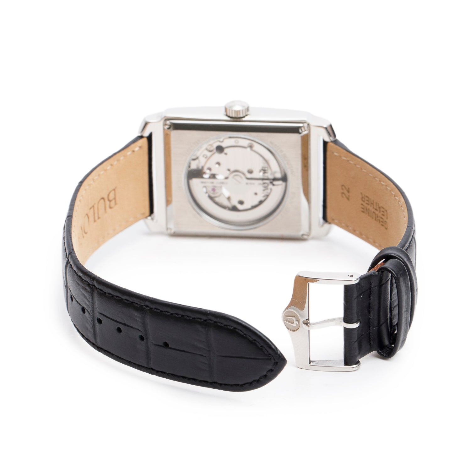 Bulova Stainless Steel Sutton Automatic Watch  w/ Box