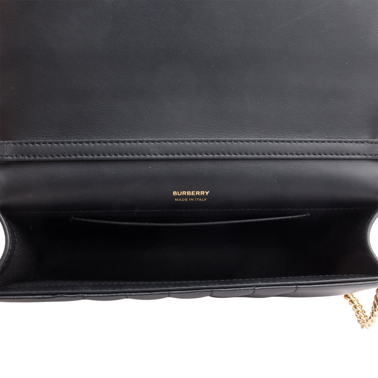 Burberry Black Quilted Leather Mini Lola Bag w/ Box