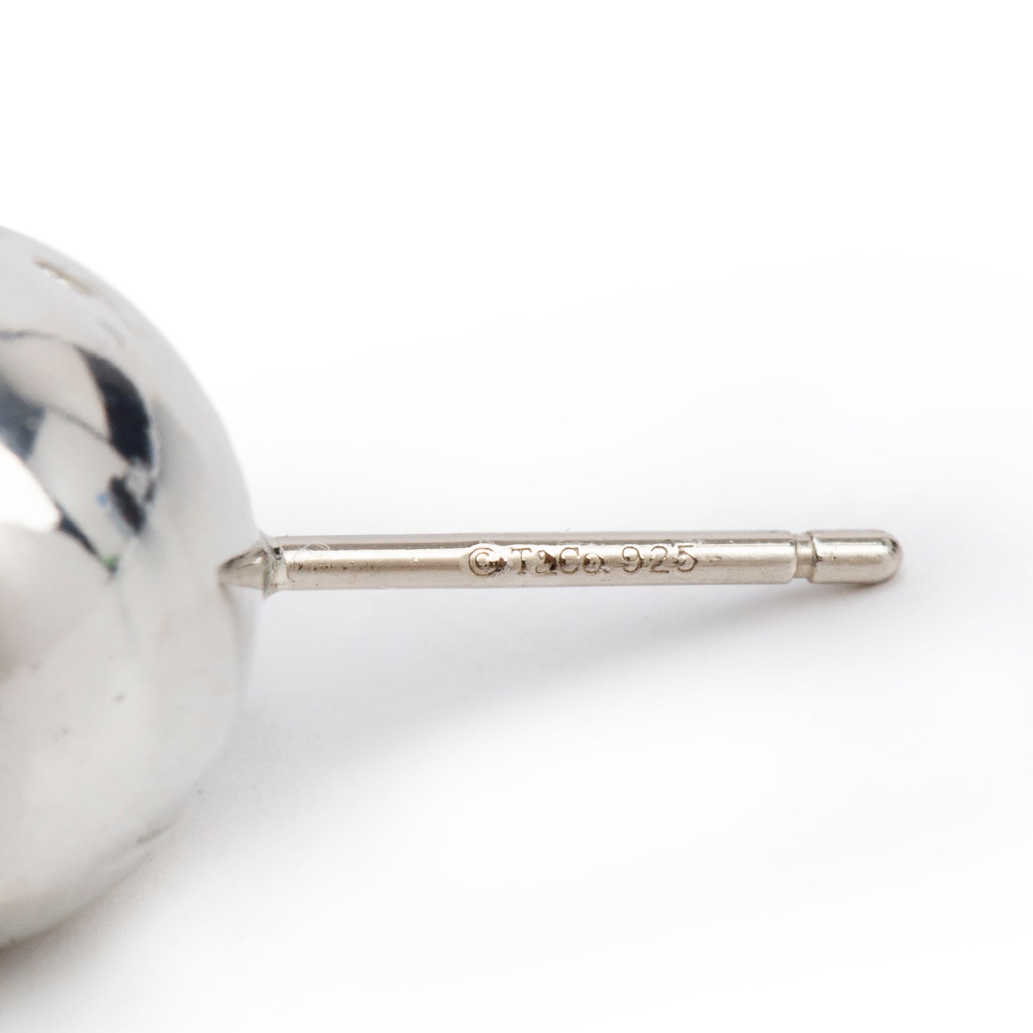 Tiffany & Co. Sterling Silver HardWear 10 MM Ball Earrings