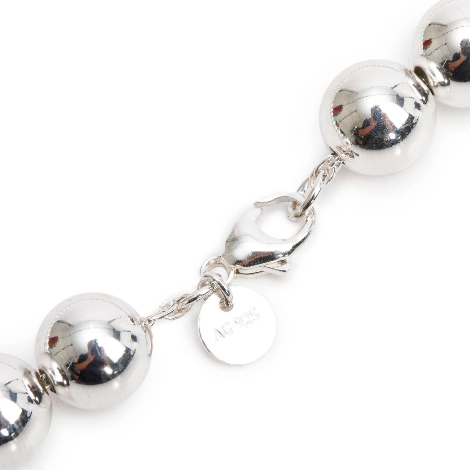 Tiffany & Co. Sterling Silver HardWear Ball Necklace