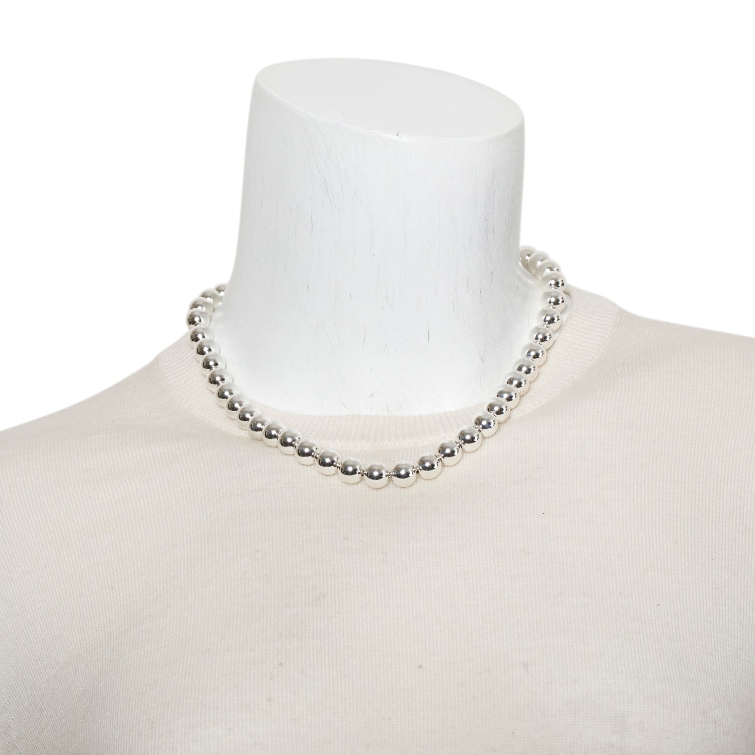Tiffany & Co. Sterling Silver HardWear Ball Necklace