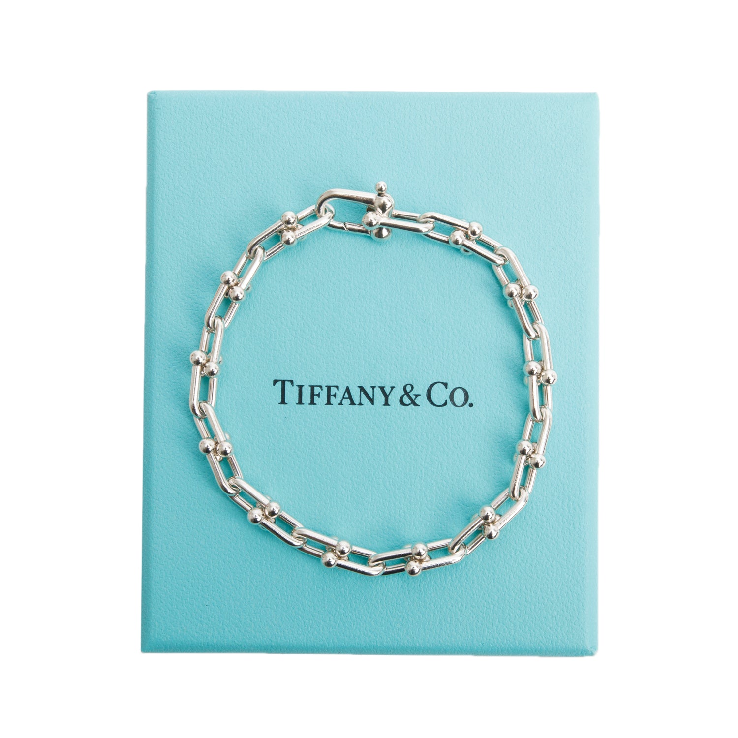Tiffany & Co. Sterling Silver HardWear Small Link Bracelet w/ Box
