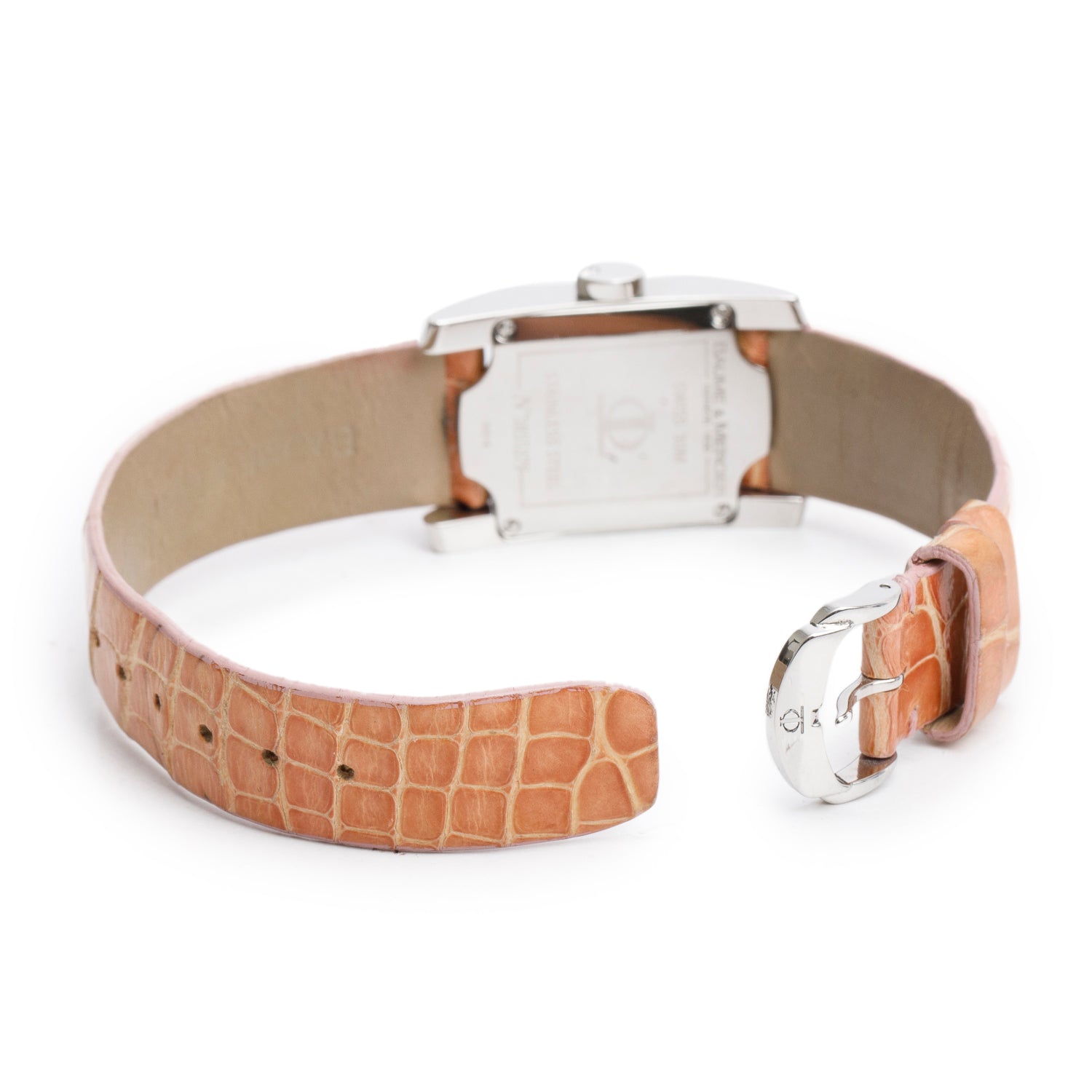 Baume & Mercier Stainless Steel Diamond Bezel Diamant Quartz Watch Mother of Pearl Dial