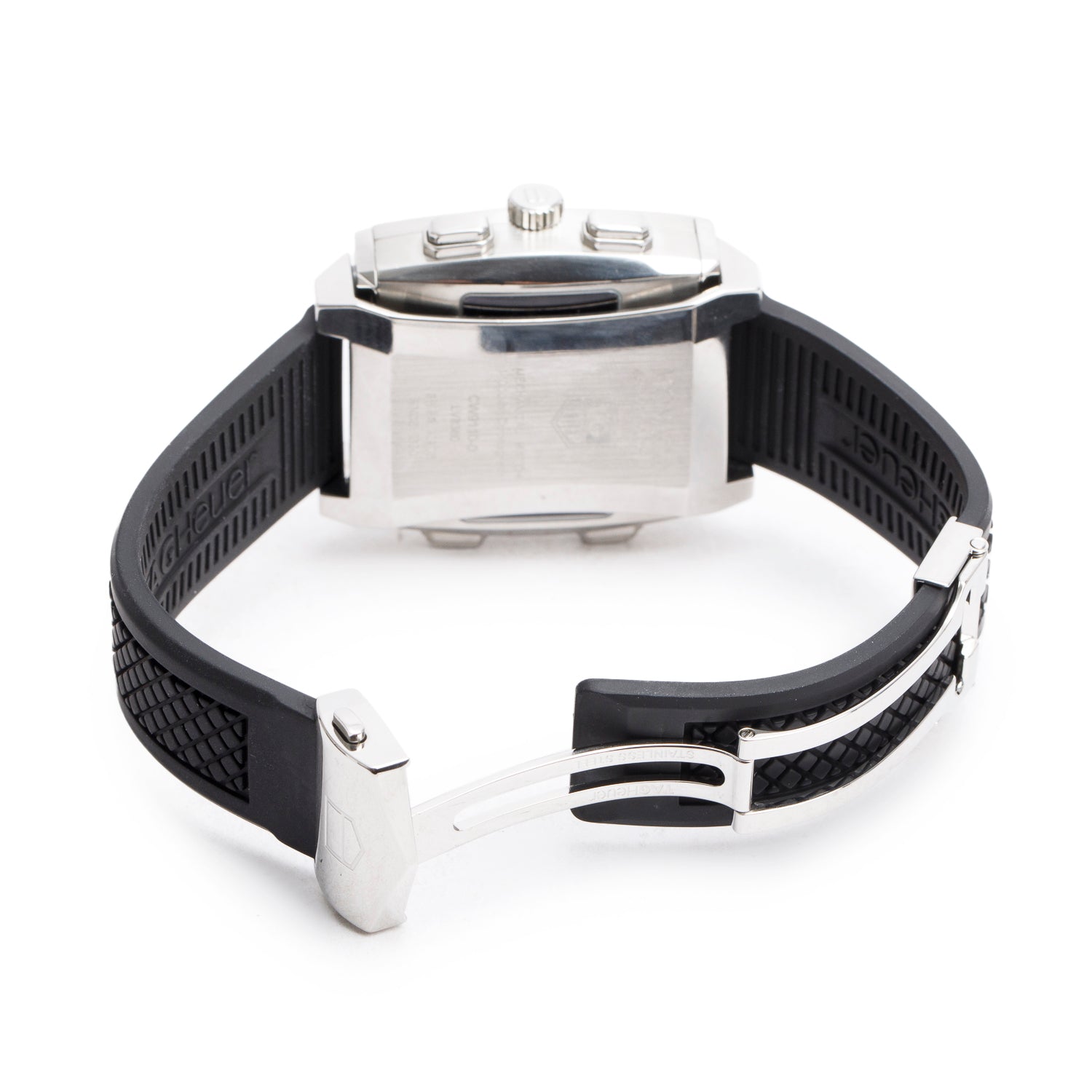 Tag Heuer Stainless Steel Monaco 69 Analog/Digital Flip 40.4 MM Manual Watch Black Dial CW9110-0 w/ Box & Papers