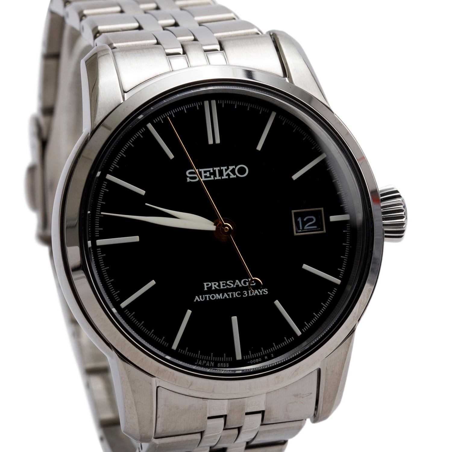 Seiko 2025 Stainless Steel Presage 40 MM Automatic Watch Black Dial w/ Box & Papers