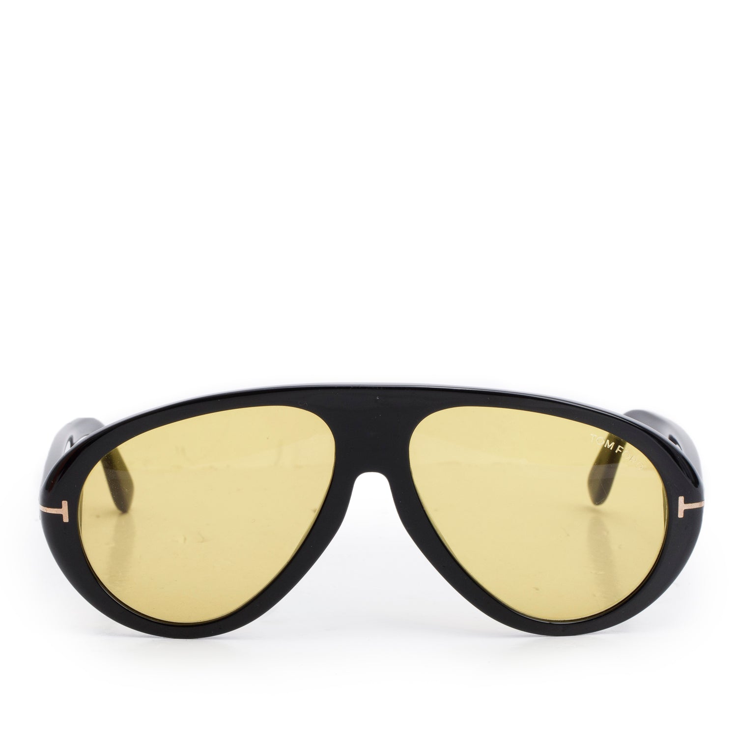 Tom Ford TF988 Black Acetate Camille-02 Pilot Sunglasses w/ Case