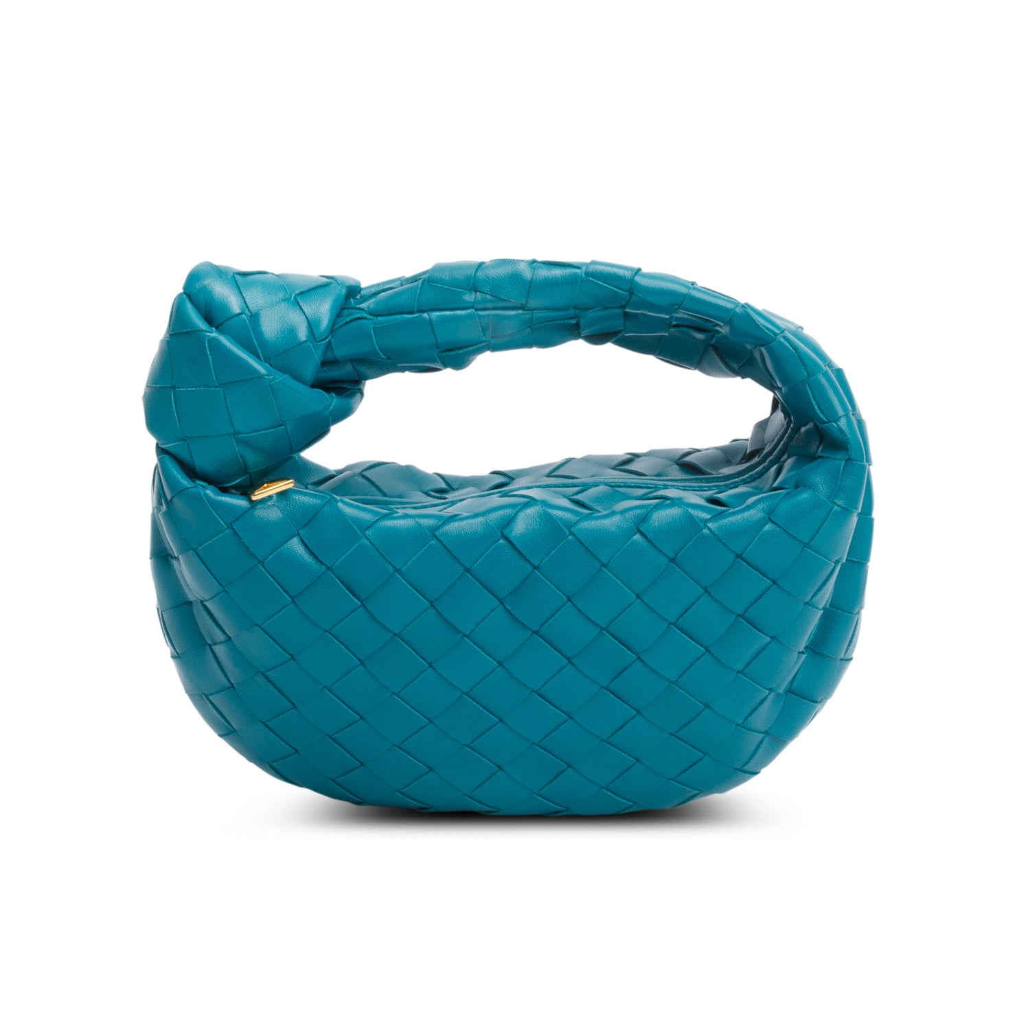 Bottega Veneta Teal Lambskin Intrecciato Mini Jodie w/ Box