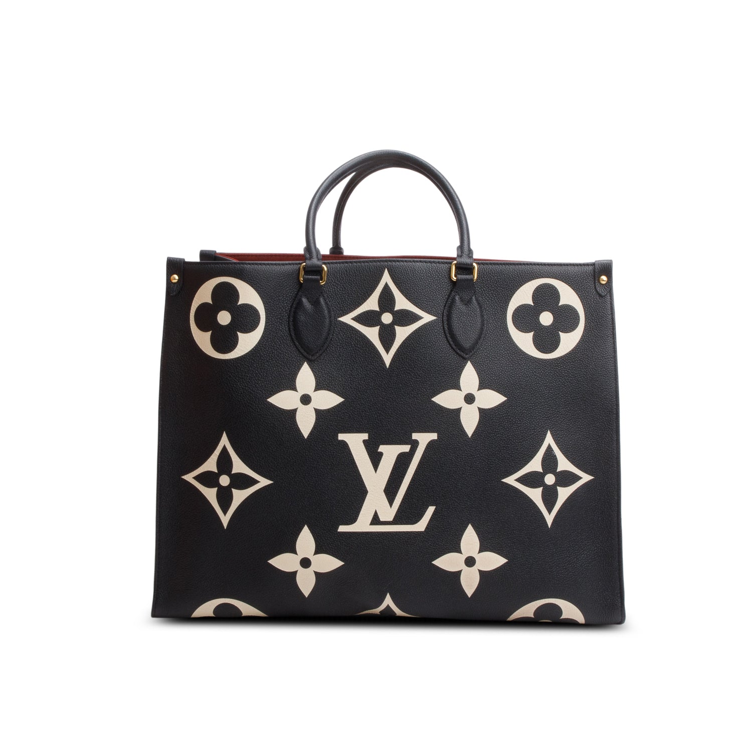 Louis Vuitton Bicolor Monogram Empreinte Leather OnTheGo MM w/ Box
